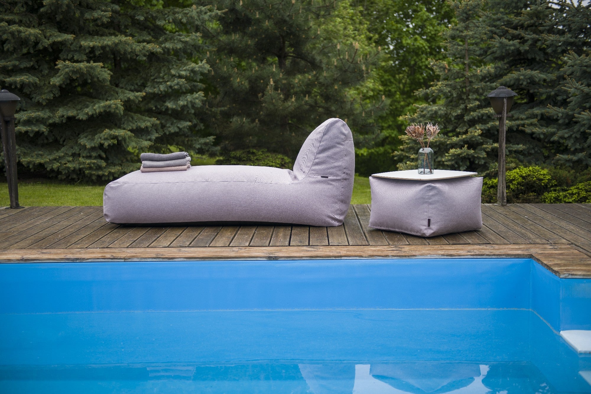Sittsäck solsäng - solsäng Riviera Flamingo Pink-Bean bags-Slowdown