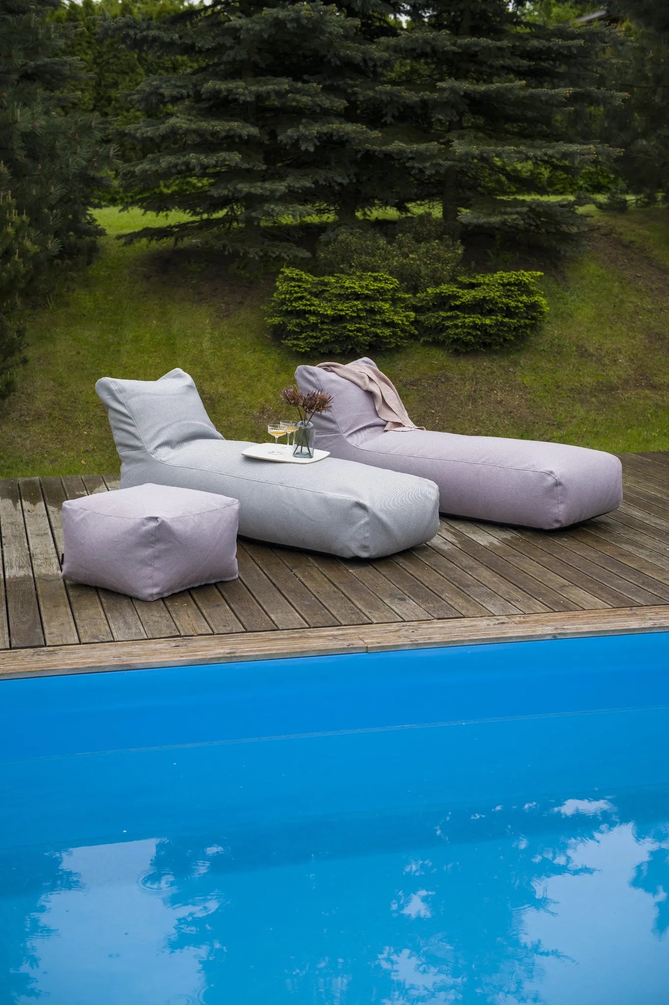 Sittsäck solsäng - solsäng Riviera Flamingo Pink-Bean bags-Slowdown