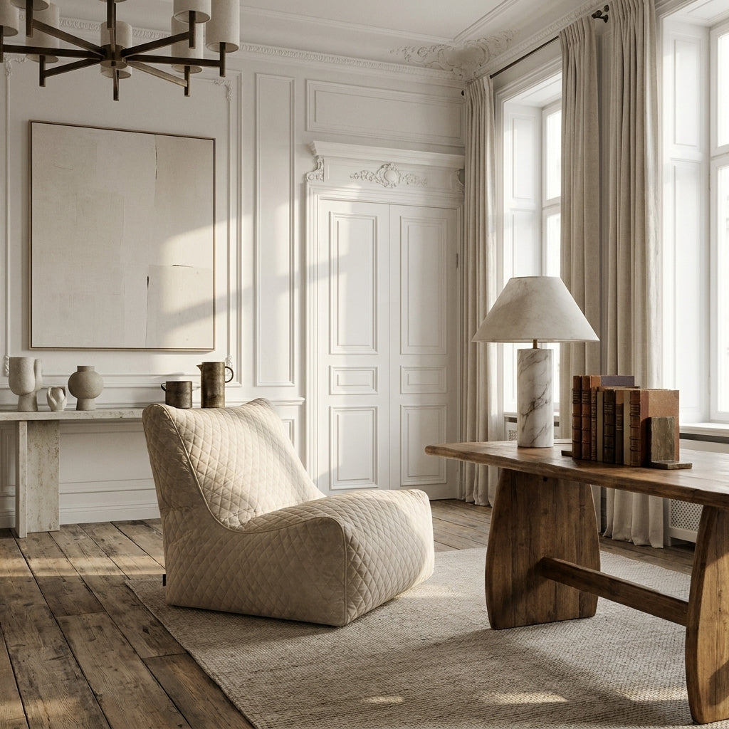 Sittsäck Fåtölj Seat 100 Lure Luxe Pearl