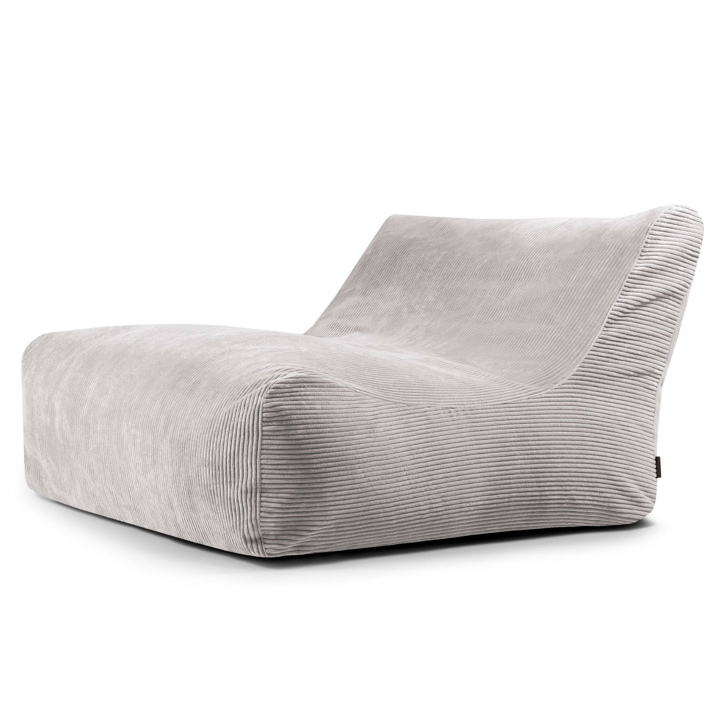 Sittsäck Soffa Lounge Waves White Grey