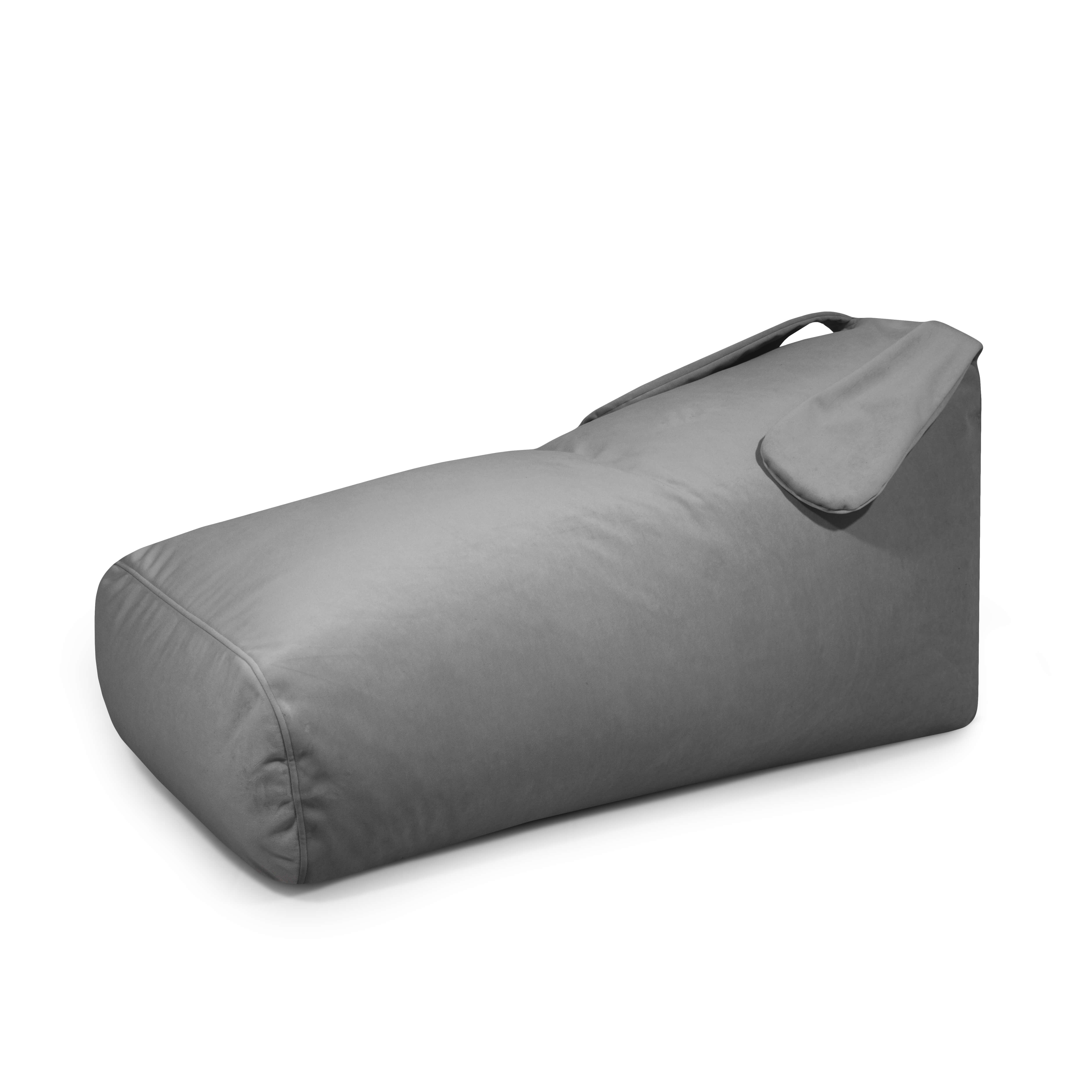 Foam Bean bag Snug Long 130 Bunny Barcelona Dark Grey