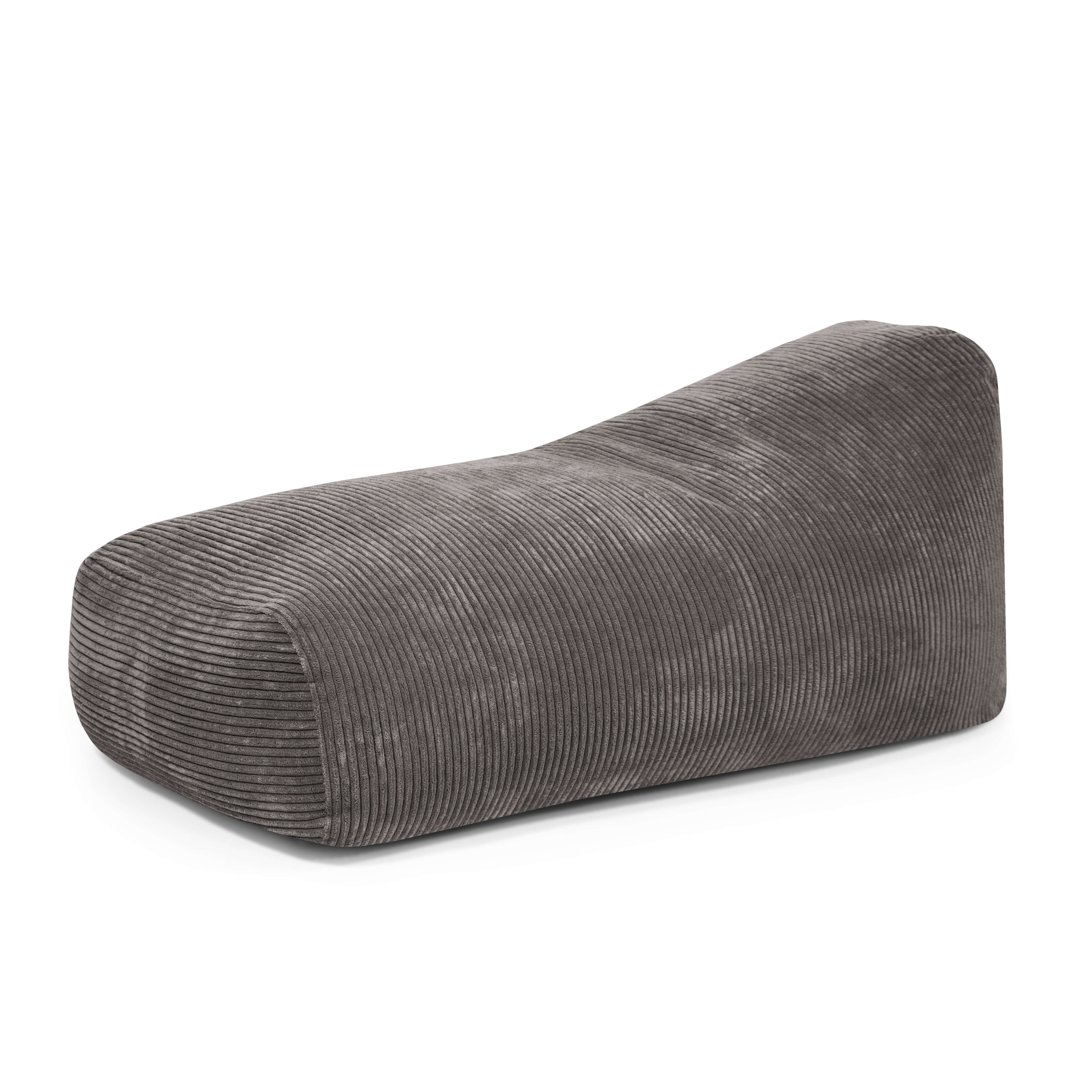 Foam Bean bag Snug Long 130 Waves Dark Grey