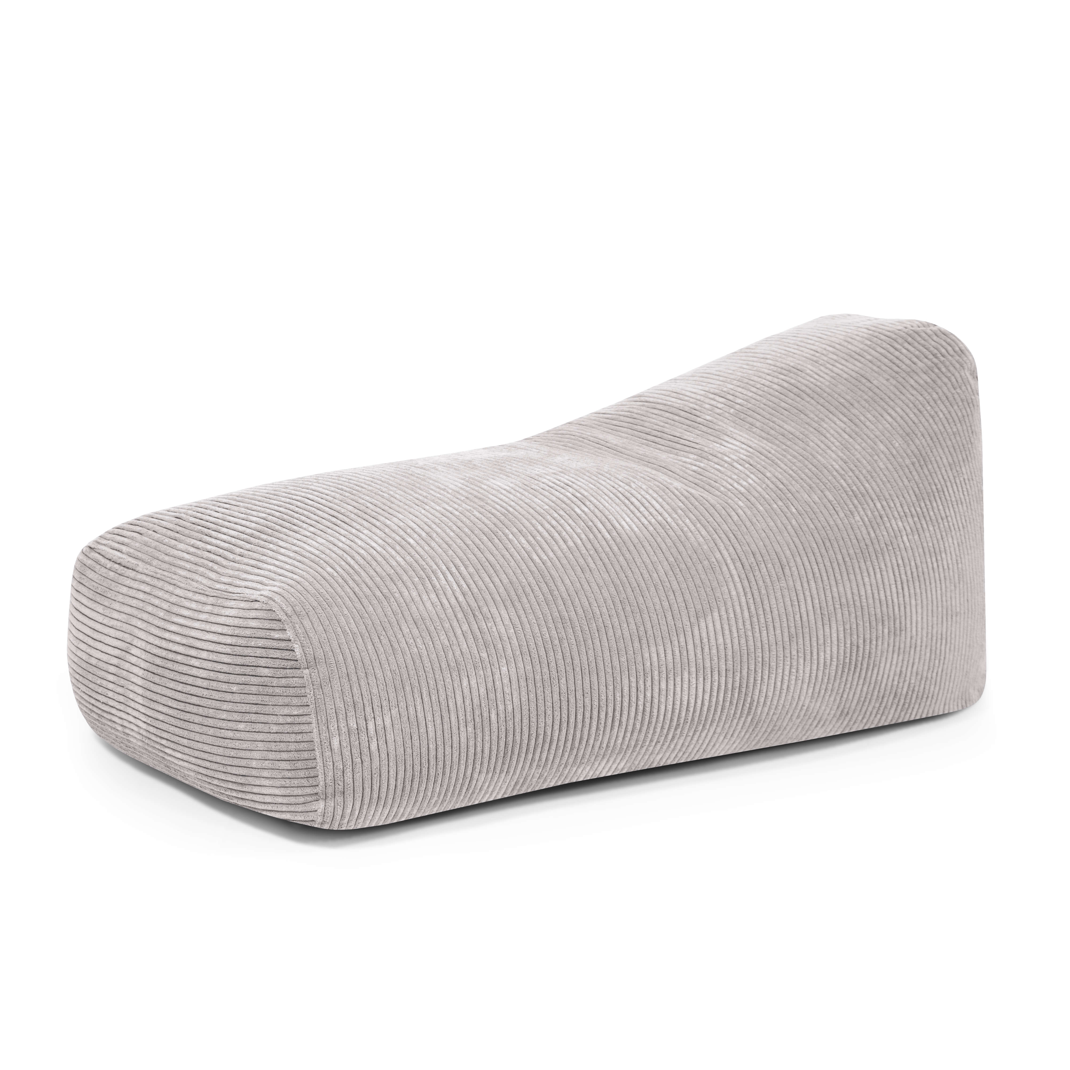 Foam Bean bag Snug Long 130 Waves White Grey