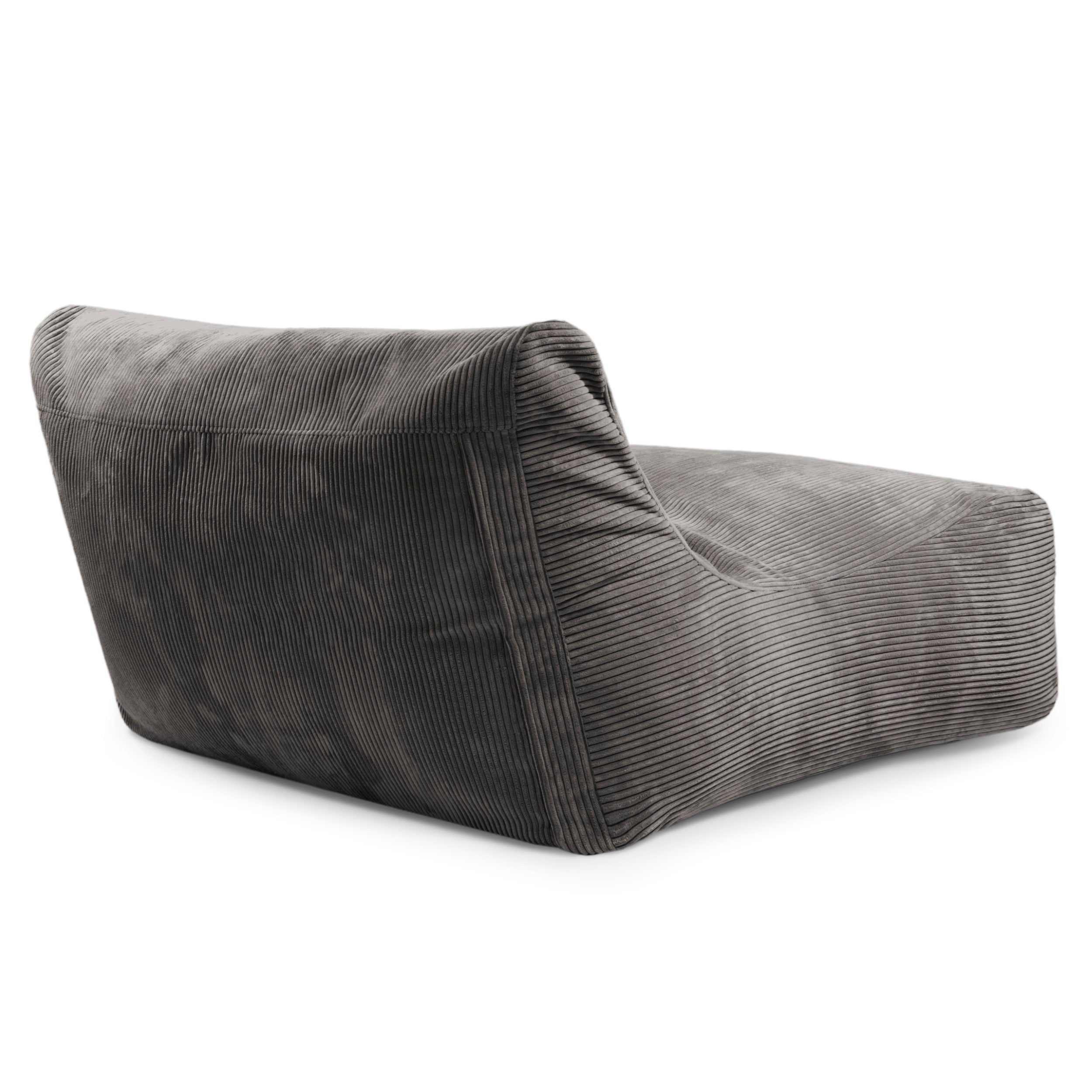 Sittsäck Soffa Lounge Waves Dark Grey