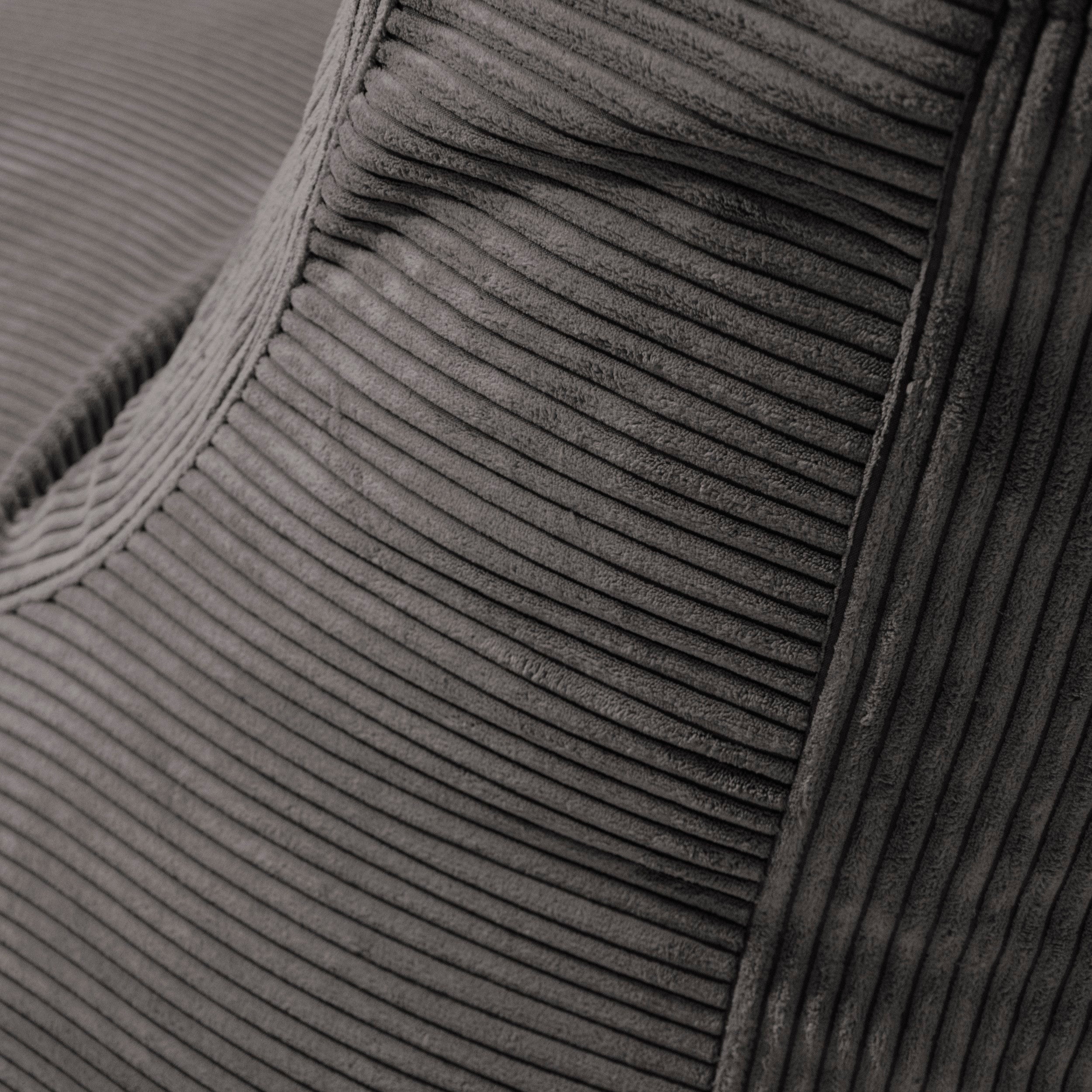 Sittsäck Soffa Lounge Waves Dark Grey