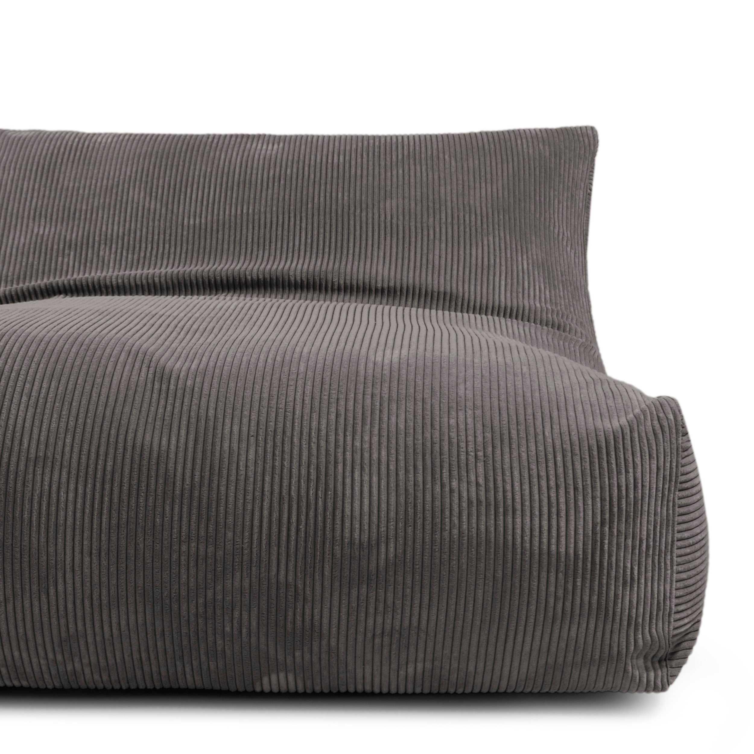 Sittsäck Soffa Lounge Waves Dark Grey