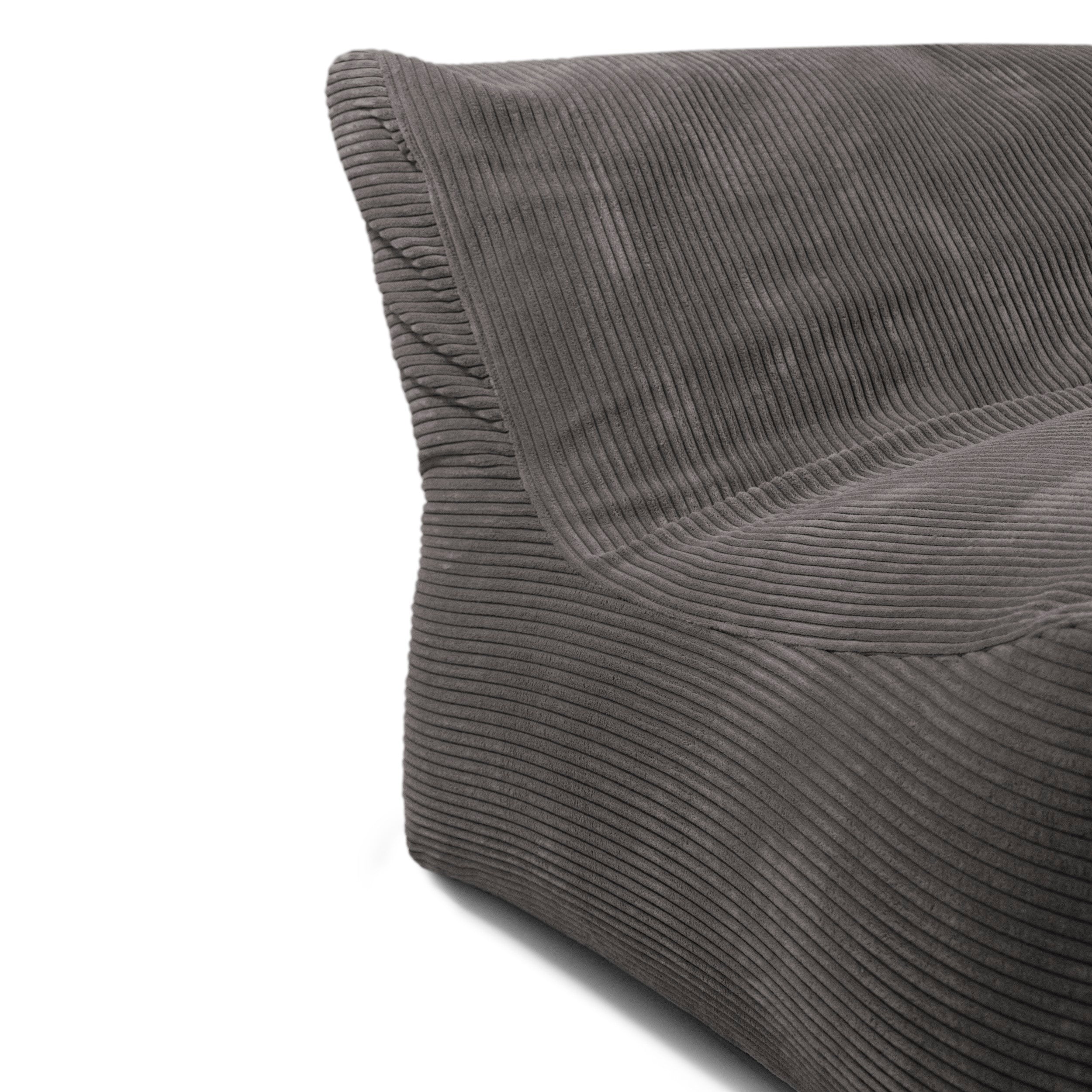 Sittsäck Soffa Lounge Waves Dark Grey