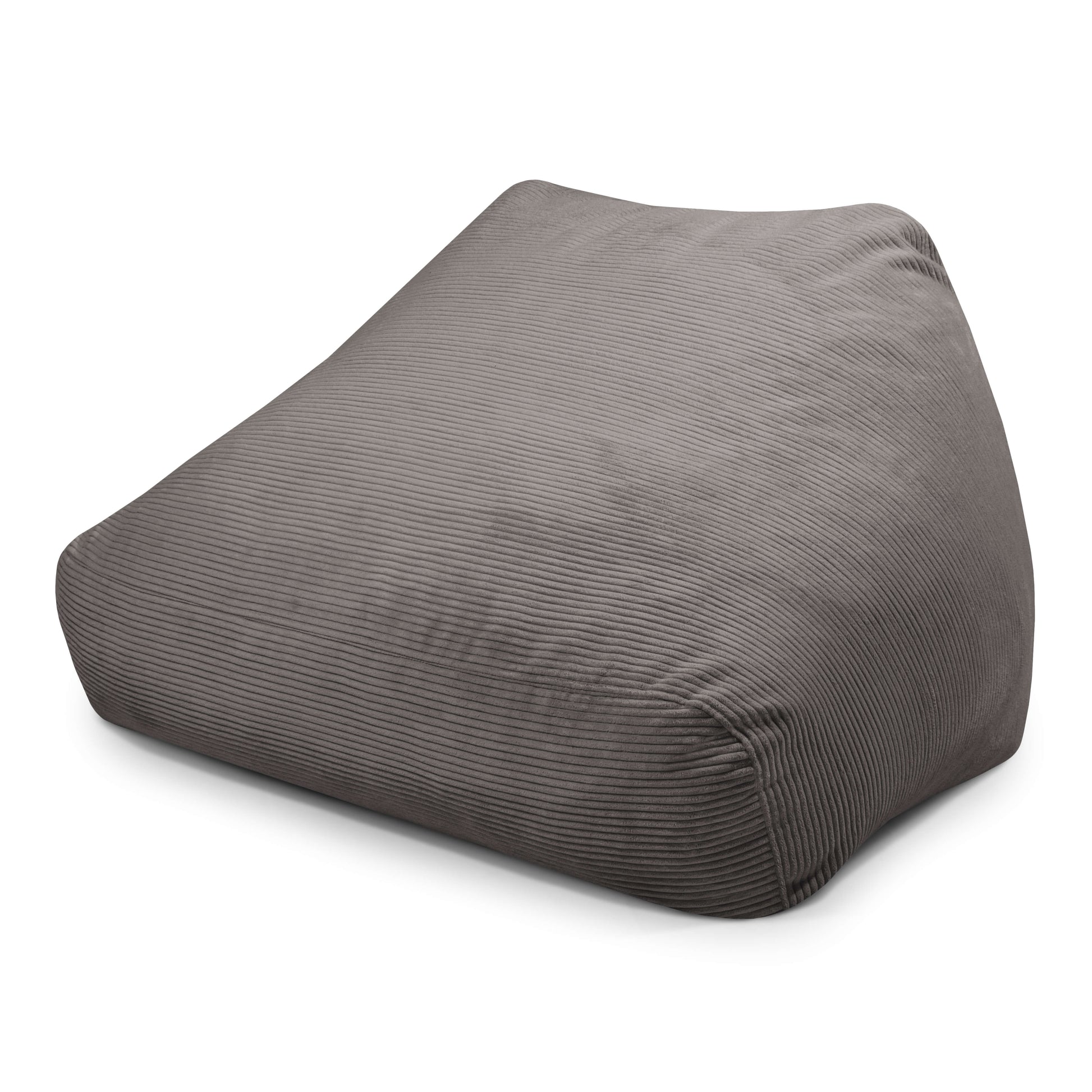 Foam Bean Bag Sofa Snug Waves Dark Grey