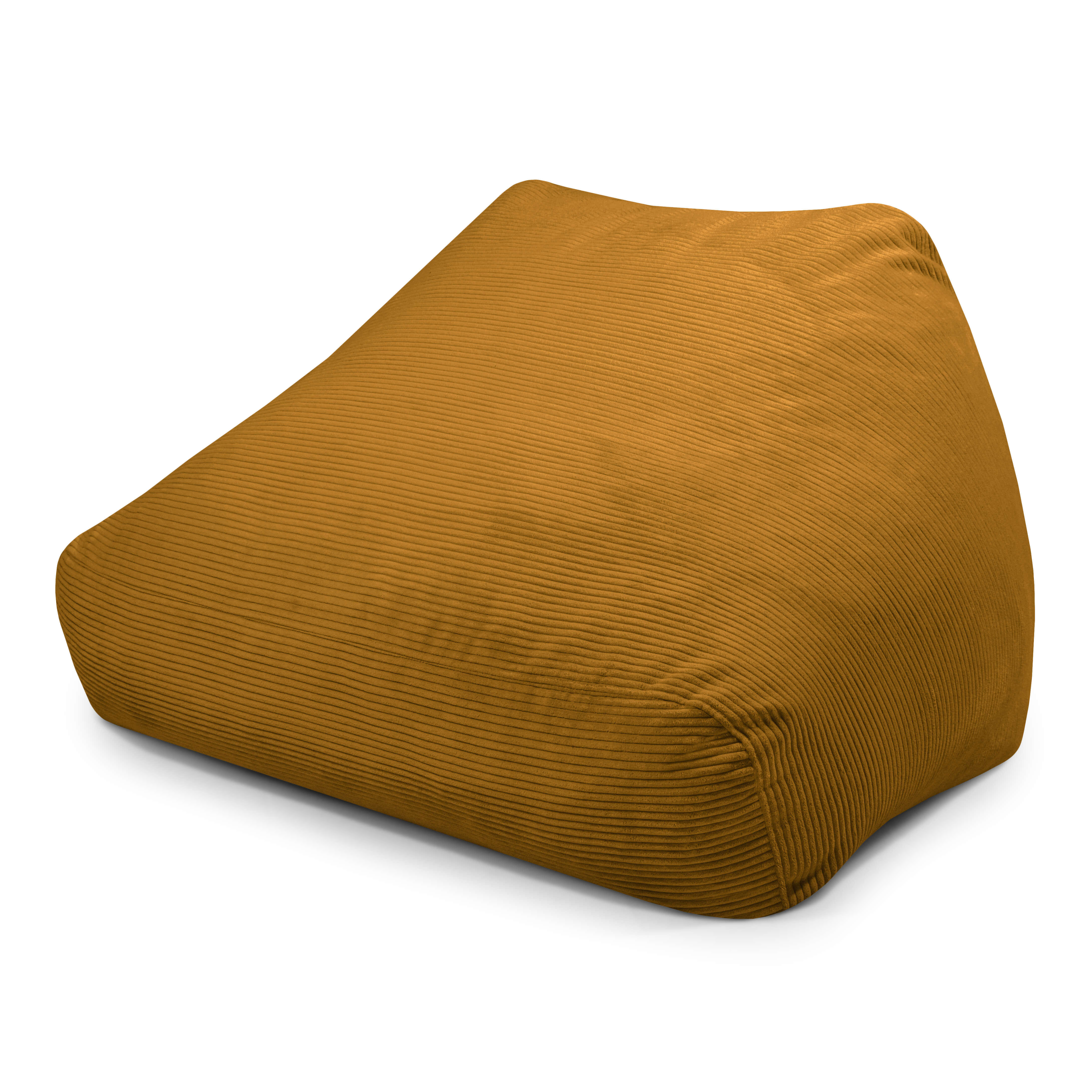 Foam Bean Bag Sofa Snug Waves Mustard