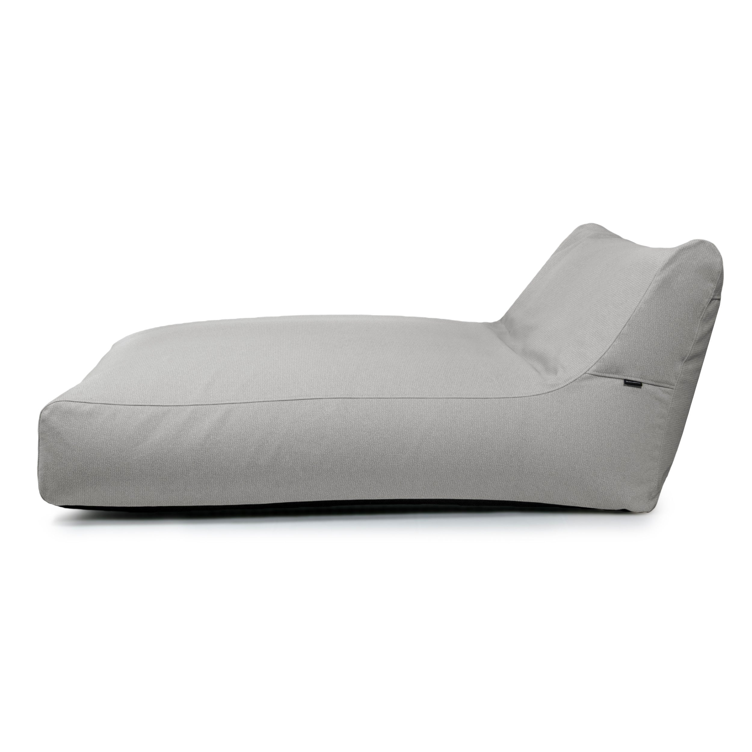 sittsäck solsäng Dunẽs White Grey med bekväm design för avkoppling i solen