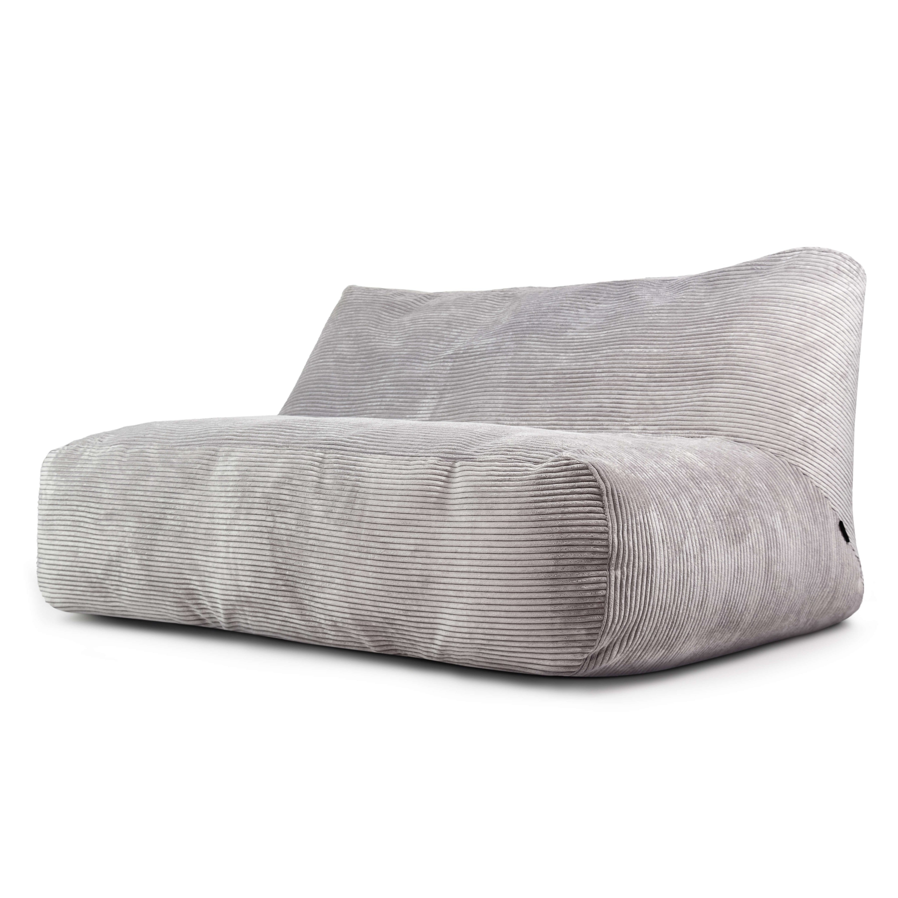 Sittsäck Soffa Tube 160 Waves White Grey