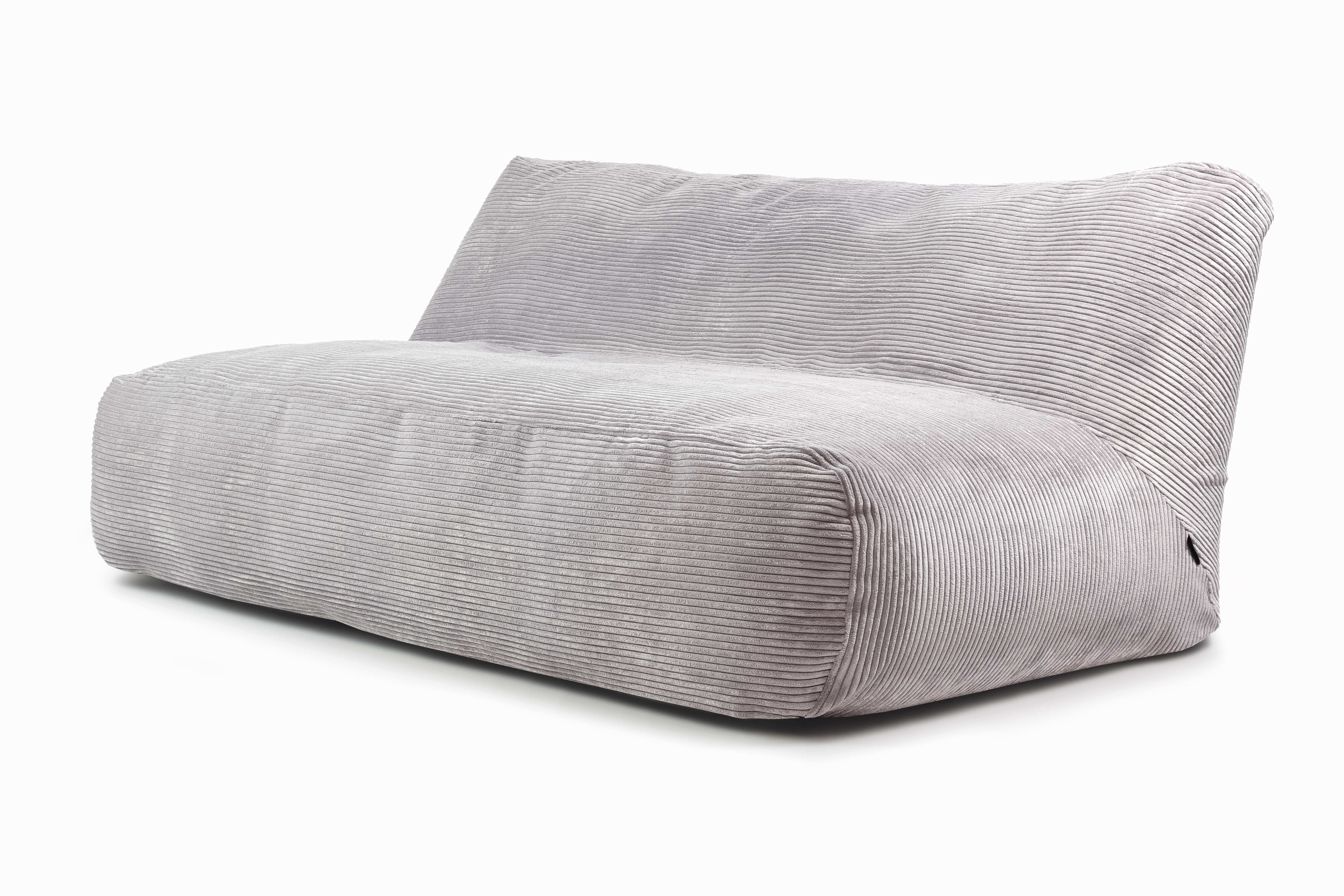 Bean bag Sofa Tube 190 Waves White Grey
