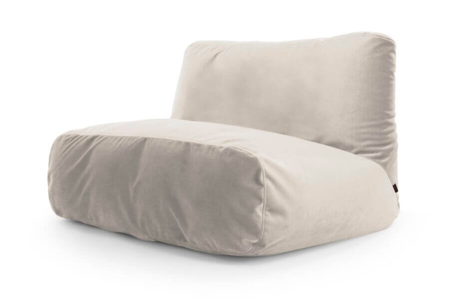 Bean bag Sofa Tube Barcelona White Grey
