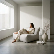Soffa Teddy - Sittsäck Soffa Lounge Teddy White Grey