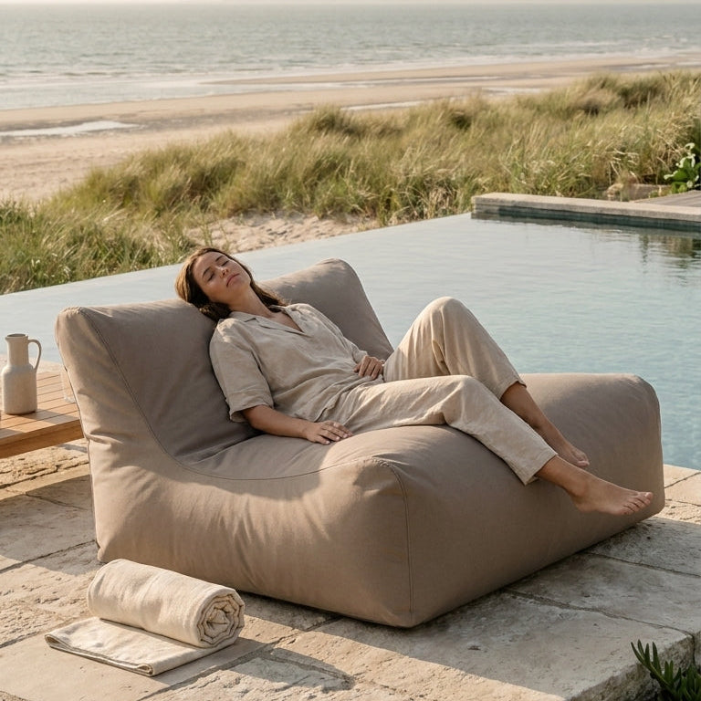 Sittsäck Soffa Lounge Colorin Taupe