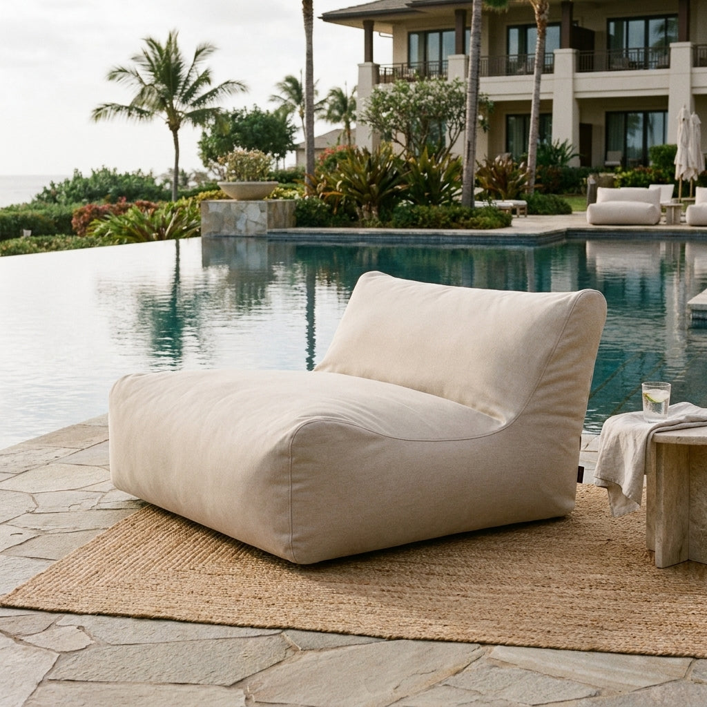 Sittsäck Soffa Lounge Outside Beige