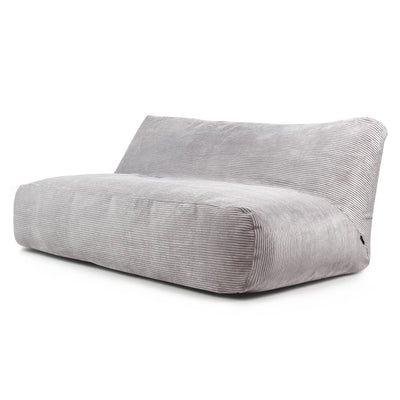 Sittsäck Soffa Tube 190 Waves White Grey