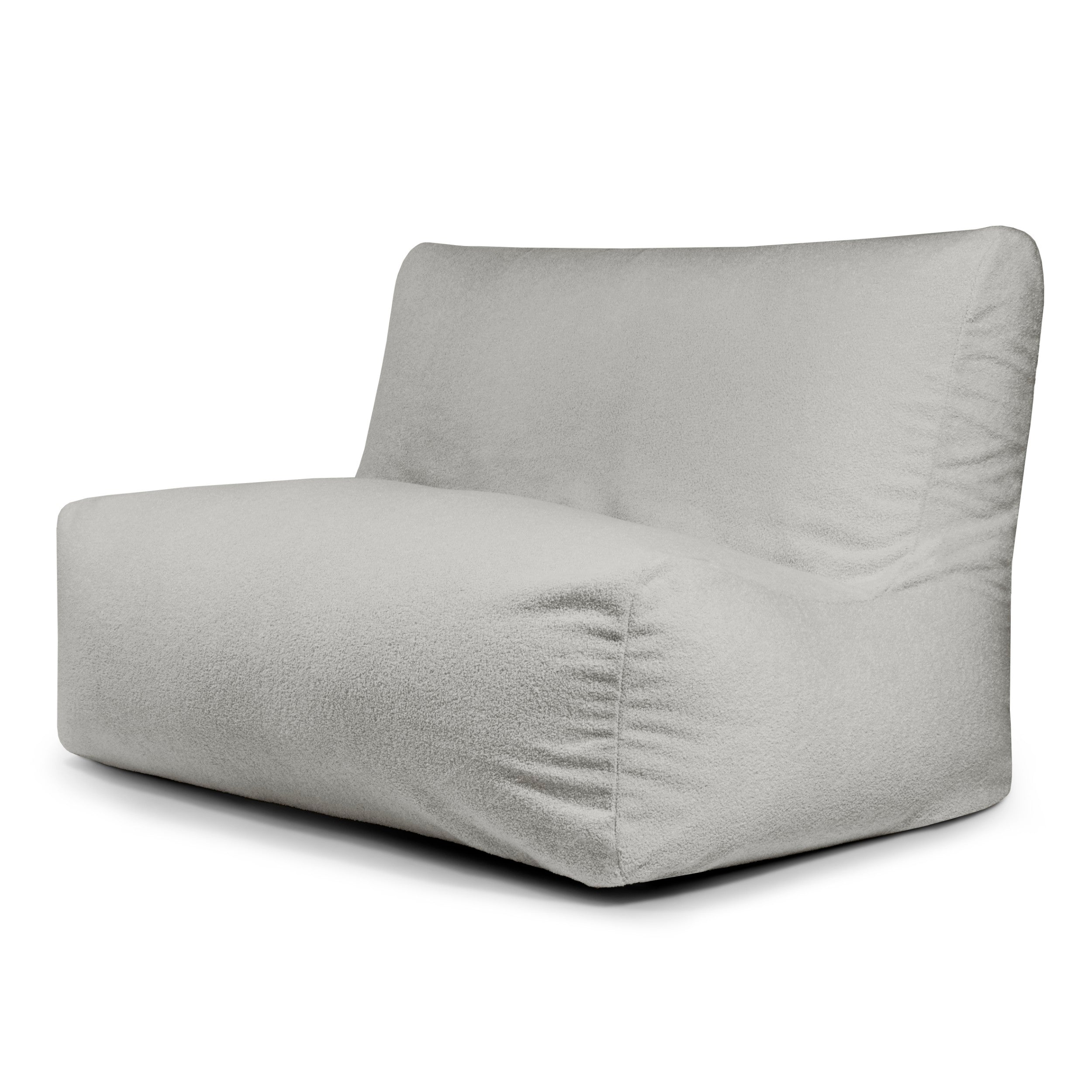 Sittsäck Soffa Seat Teddy White Grey
