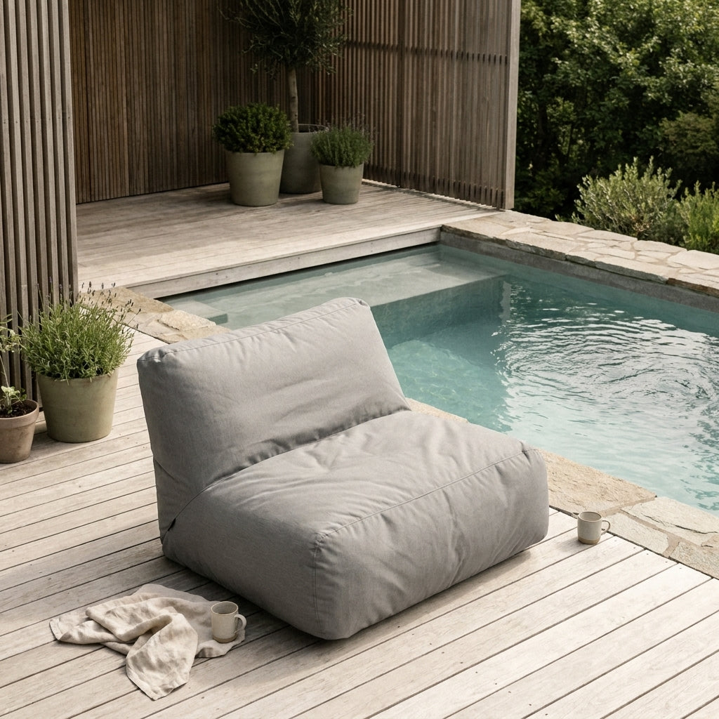 Sittsäck Soffa Tube Colorin White Grey