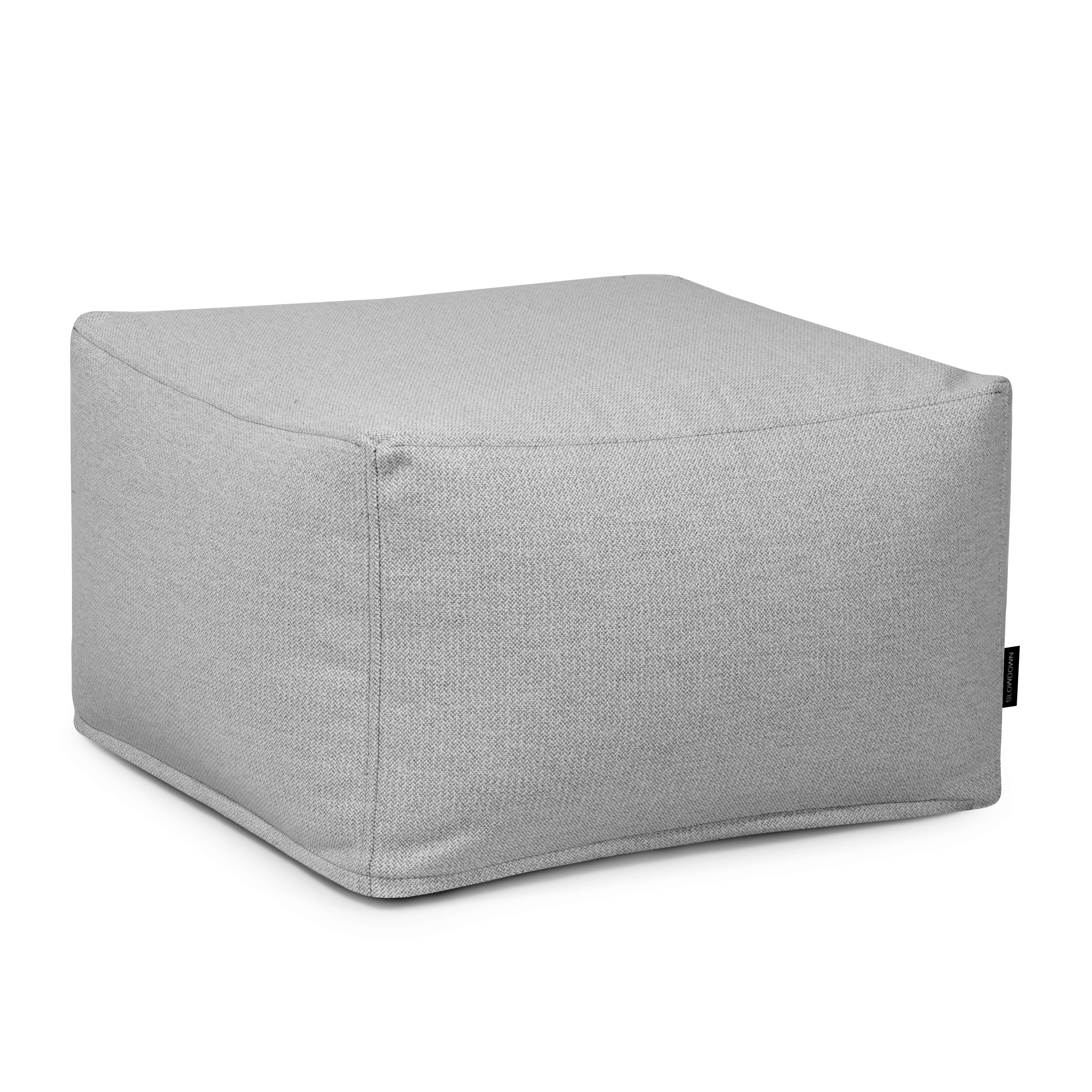 Pouf Softbox Dunẽs White Grey