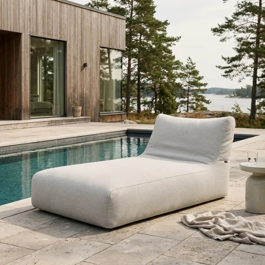 Sittsäck solsäng  - solsäng  90 Dunẽs Fluffy White