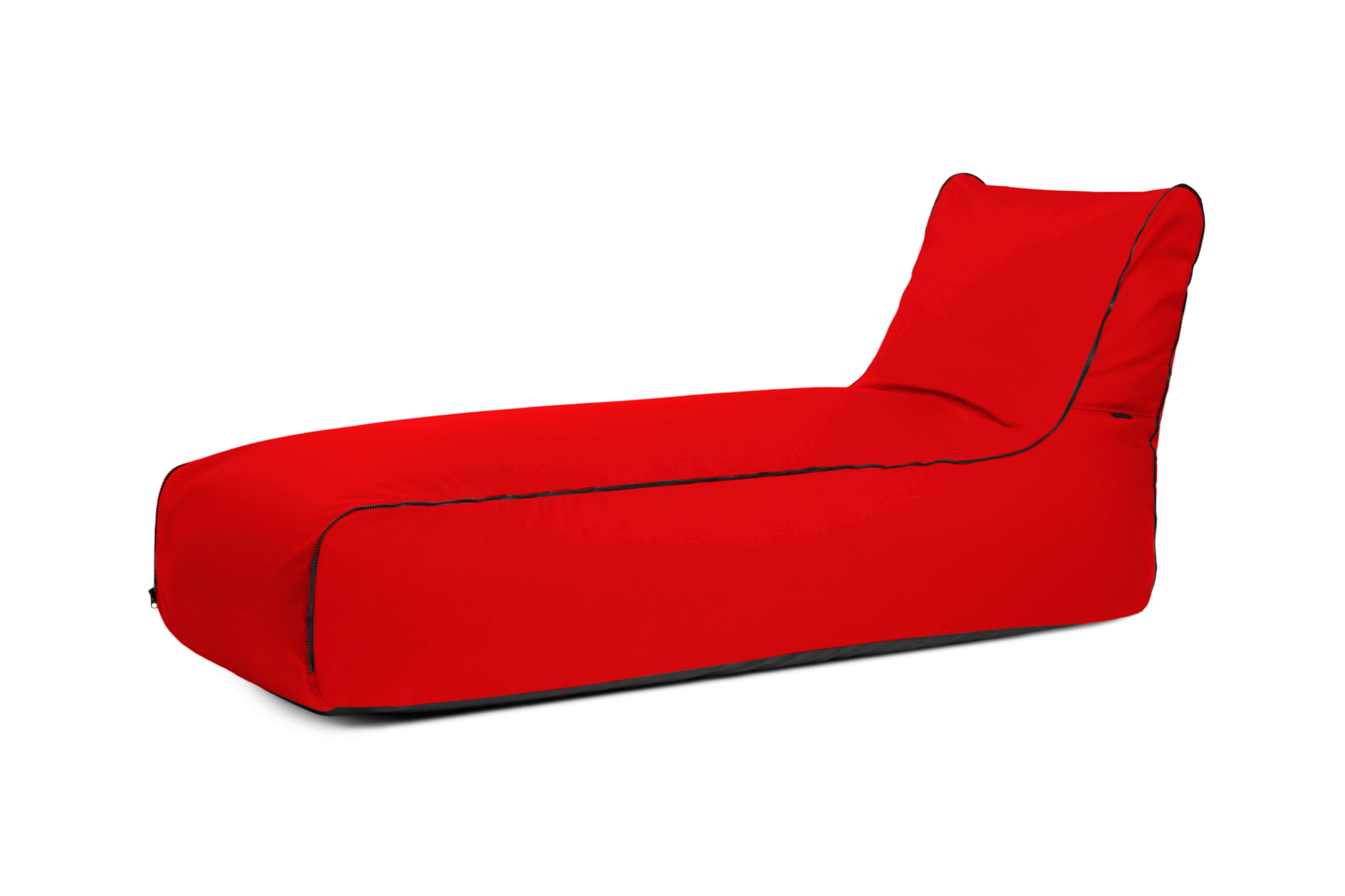 Bean bag Sunbed Zip Colorin Red