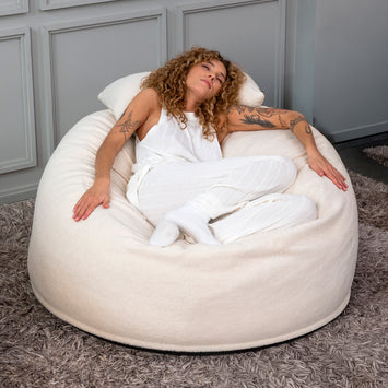 Sittsäck Om 110 Teddy Cream