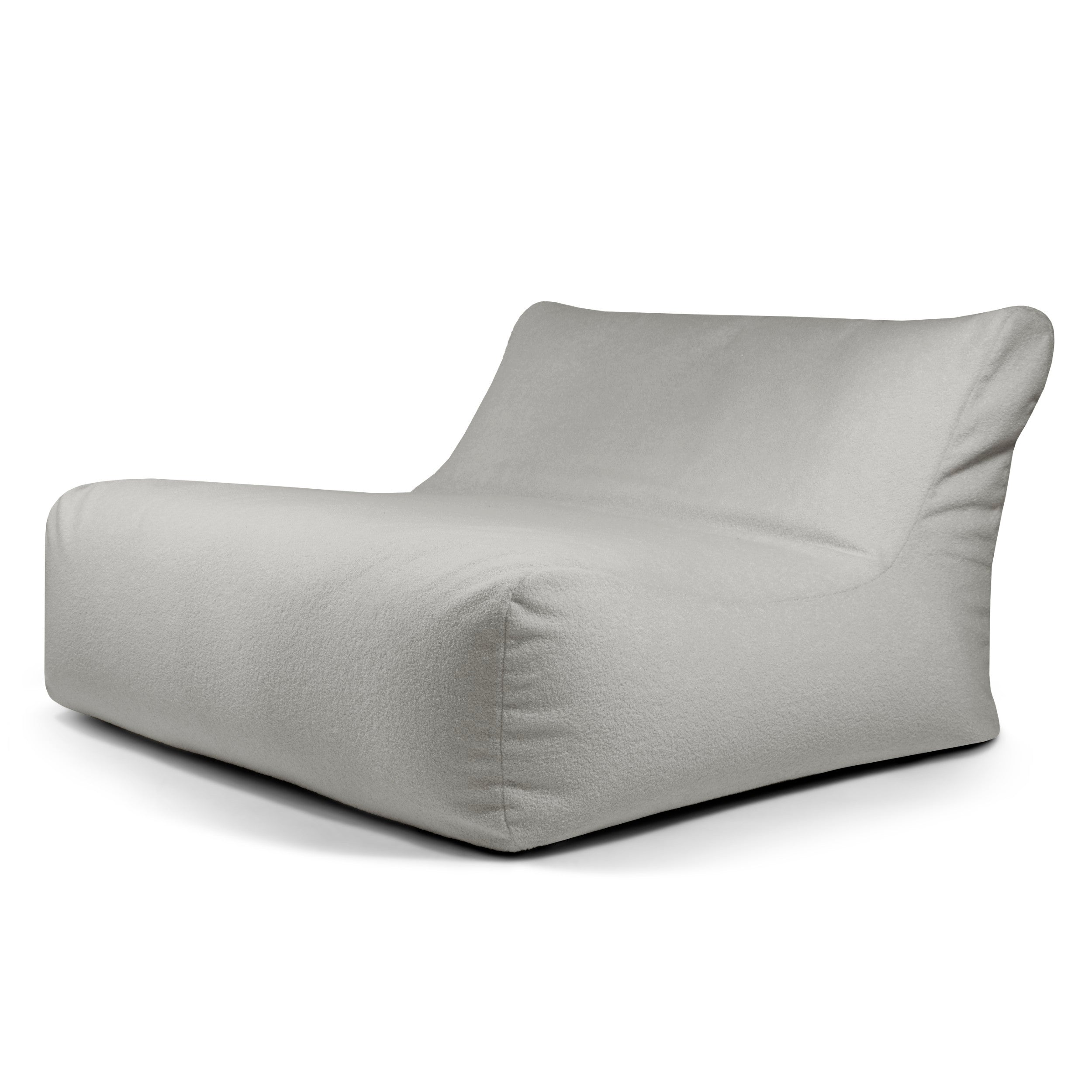 Sittsäck Soffa Lounge Teddy White Grey