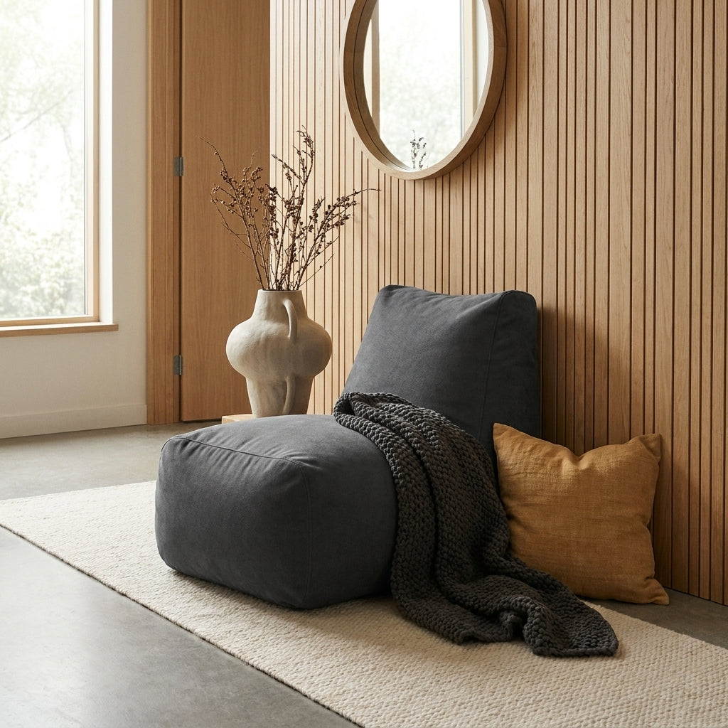 Sittsäck Tube Barcelona Dark Grey