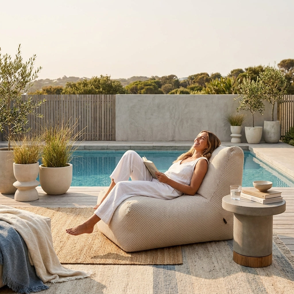 Sittsäck Tube Capri Beige