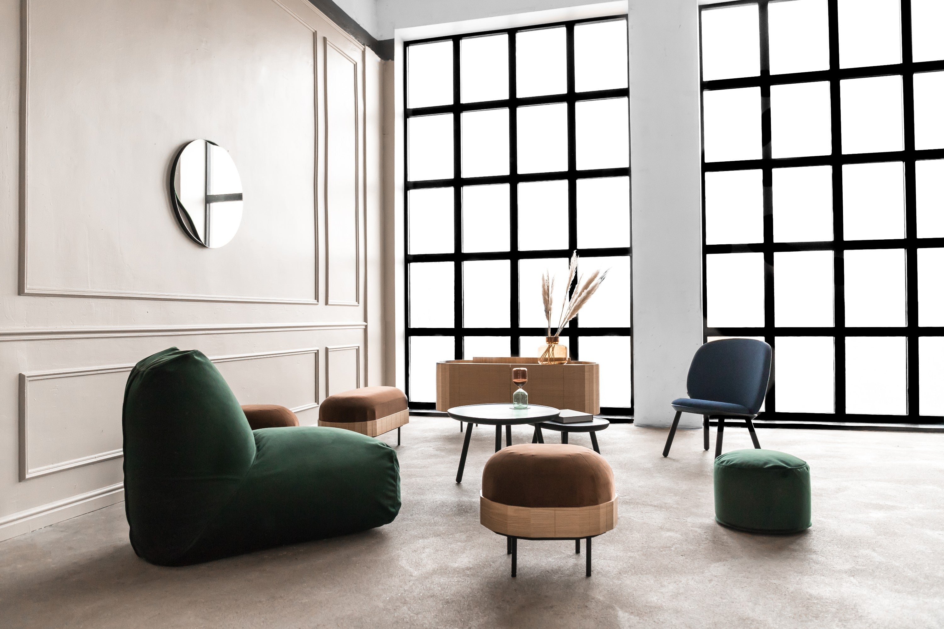 Bean bag Tube Barcelona Green