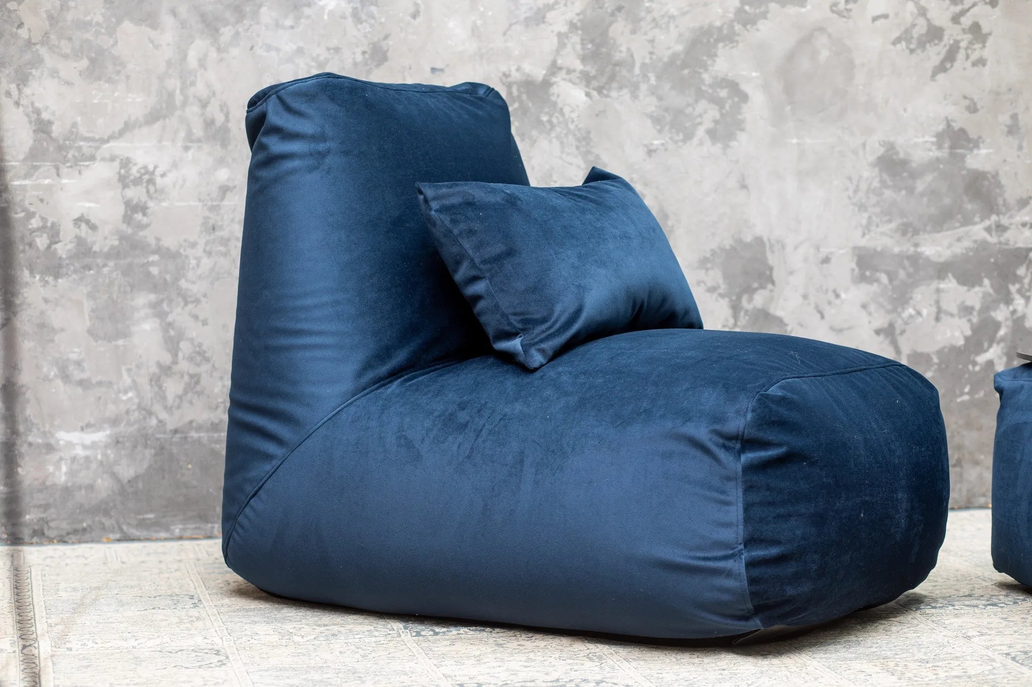 Sittsäck Tube Barcelona Navy-Bean bags-Slowdown