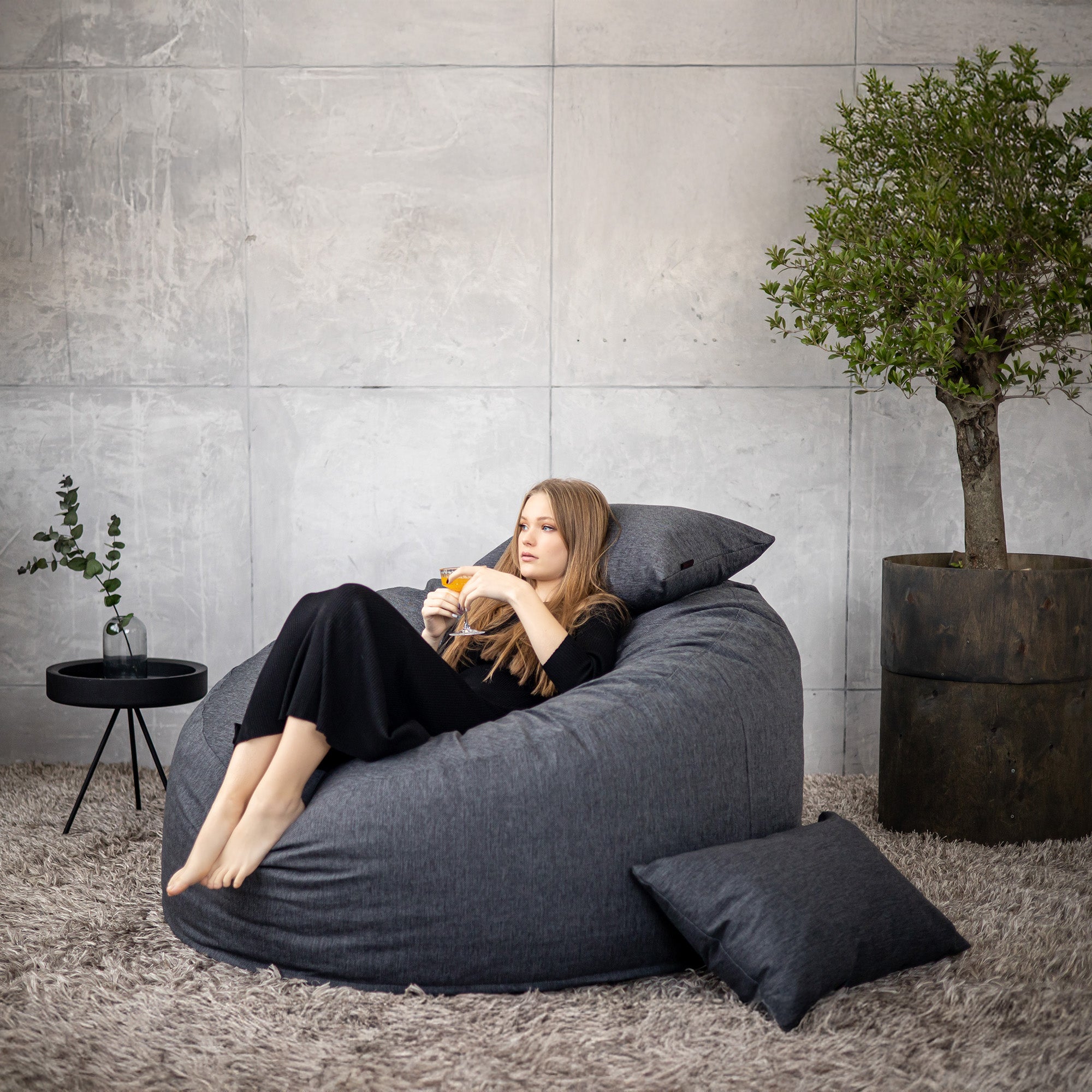 Fåtölj Sittsäck Om 135 Home Light Grey