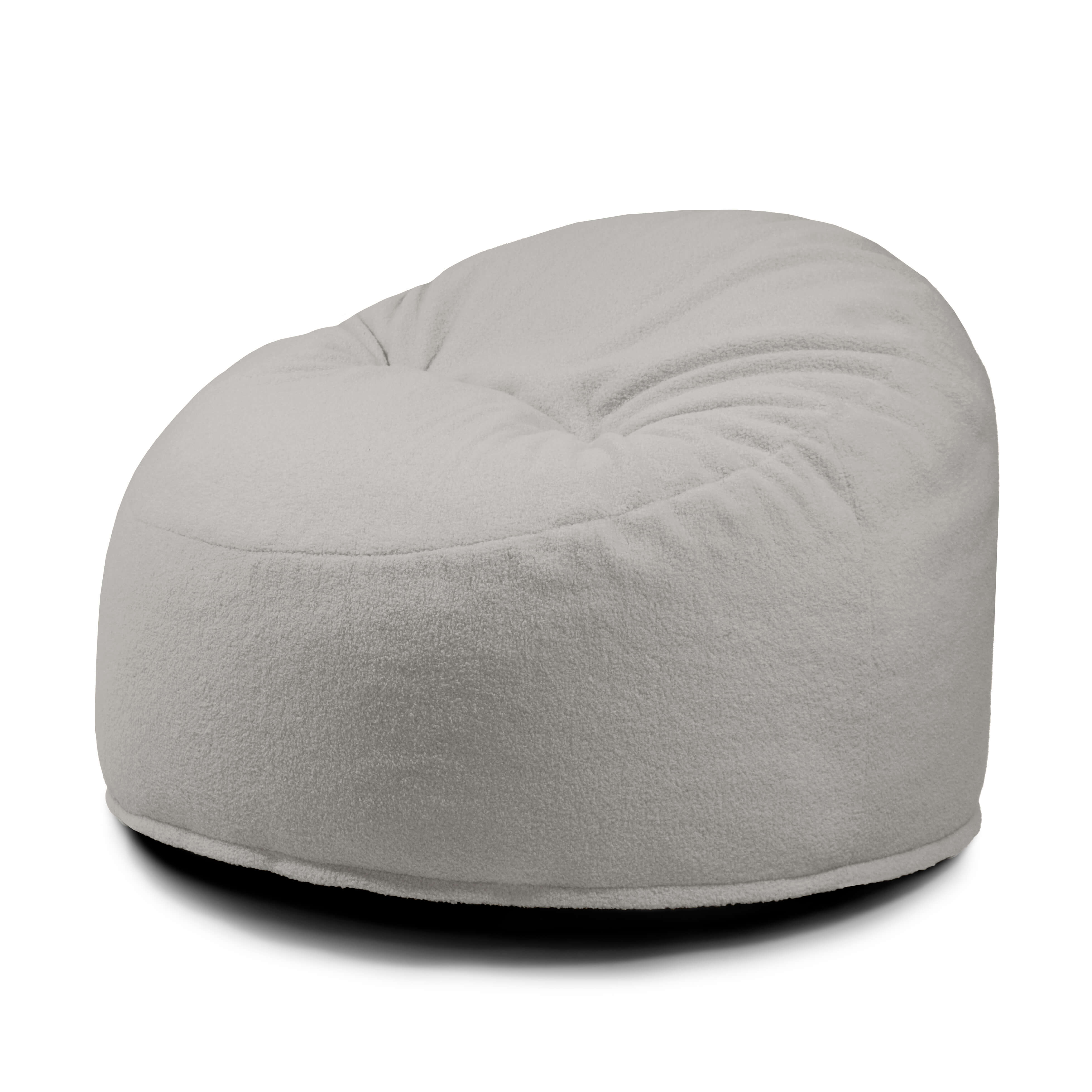 Foam Bean bag Om 85 Teddy White Grey
