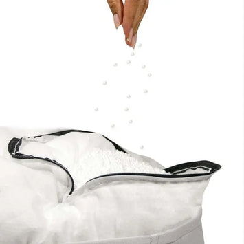 Saccosäck fyllning 200 liter, cellplastkulor fylls i sittsäck, återställning av fluffighet.