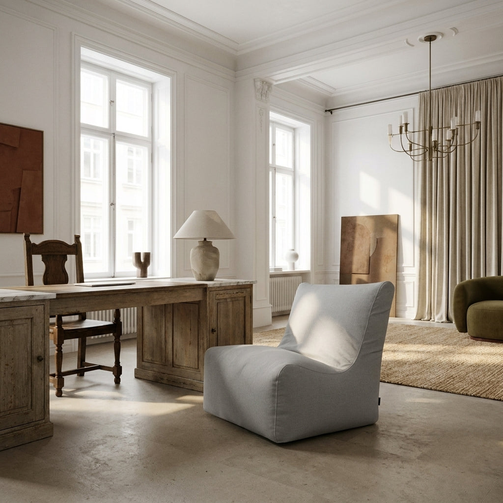 Sittsäck Fåtölj Seat 100 Nordic Silver