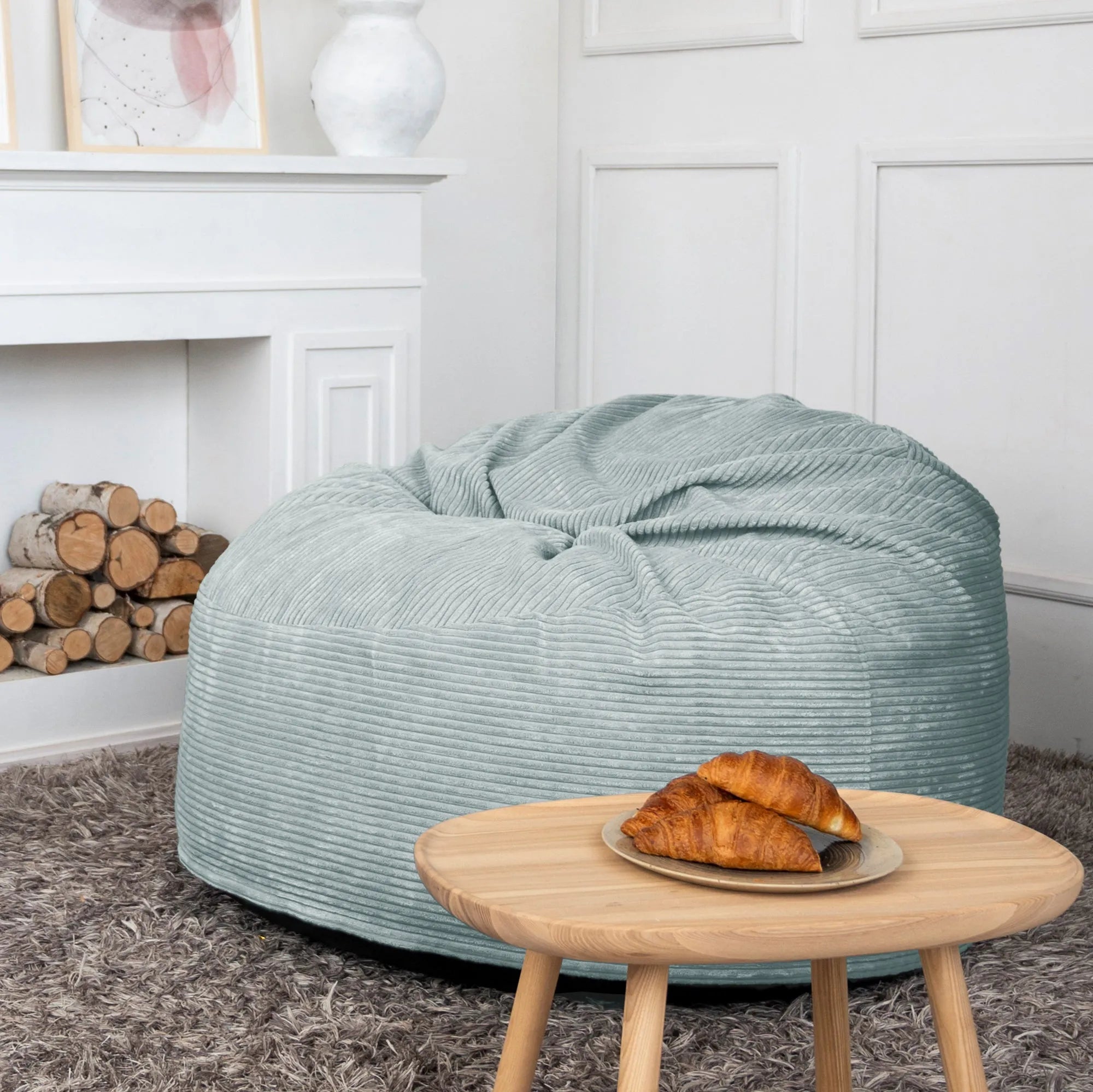 Fåtölj Sittsäck Om 110 Waves Mint, lyxig fåtölj sittsäck med mjuk design och komfort i en avkopplande miljö.