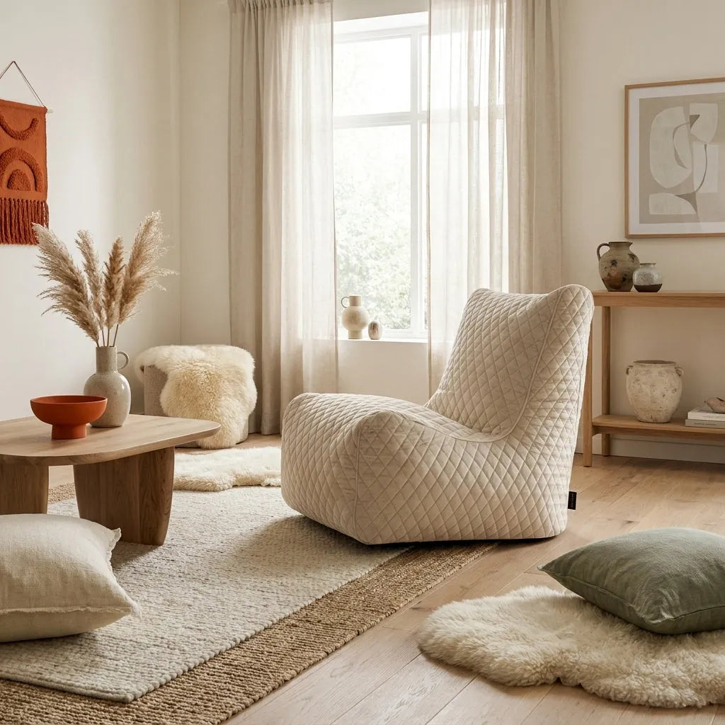 Sittsäck Fåtölj Seat Lure Luxe Pearl