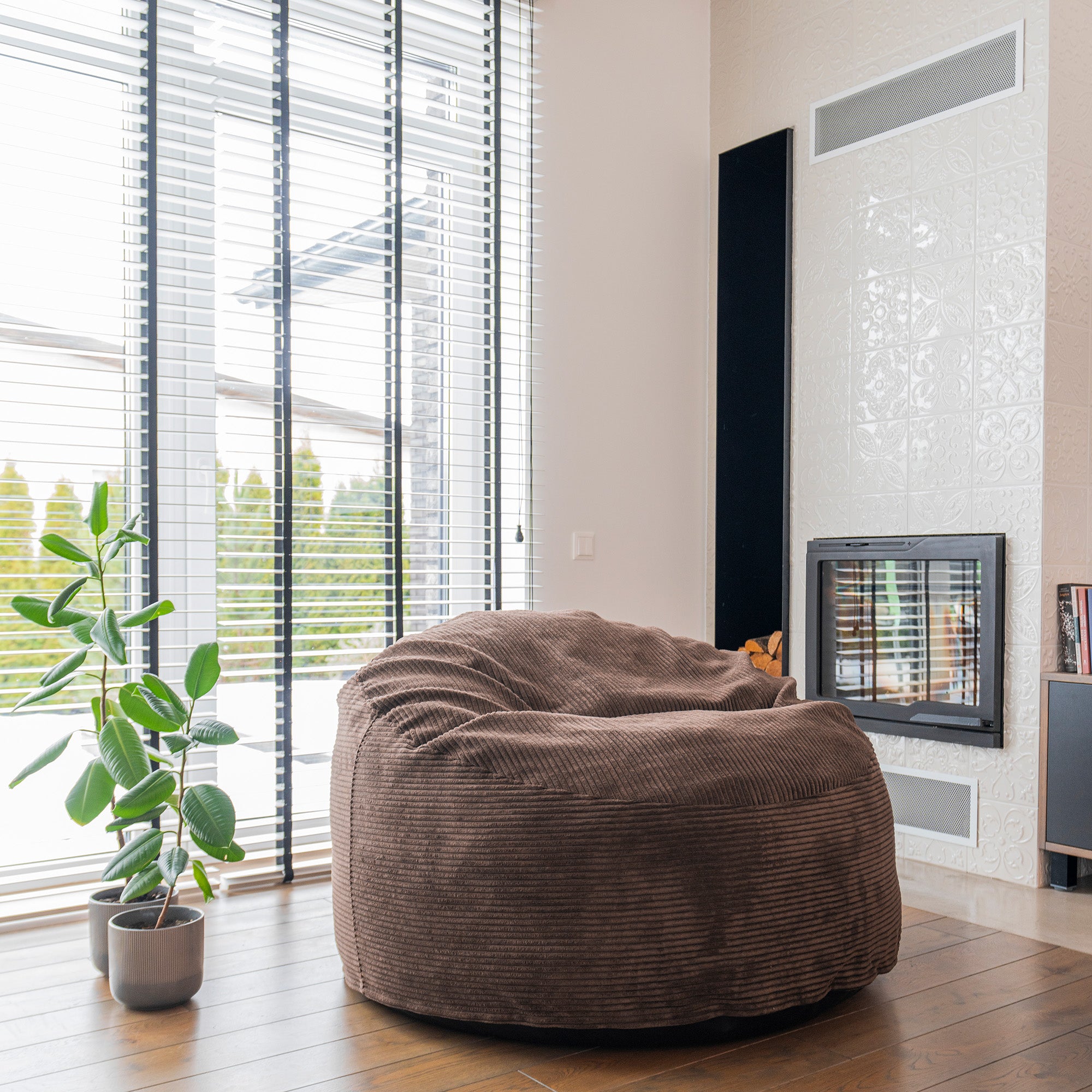 Fåtölj Sittsäck Om 110 Waves Chocolate