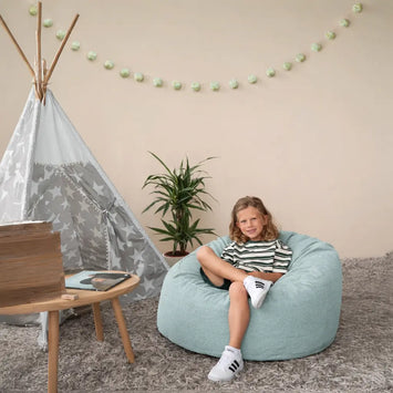 Barnfåtölj Sittsäck Om 85 Waves Mint-Bean bags-Slowdown