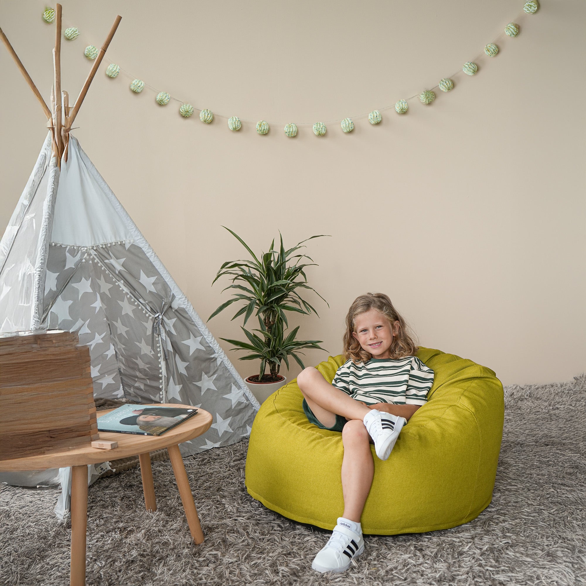 Barnfåtölj Sittsäck Om 85 Madu White