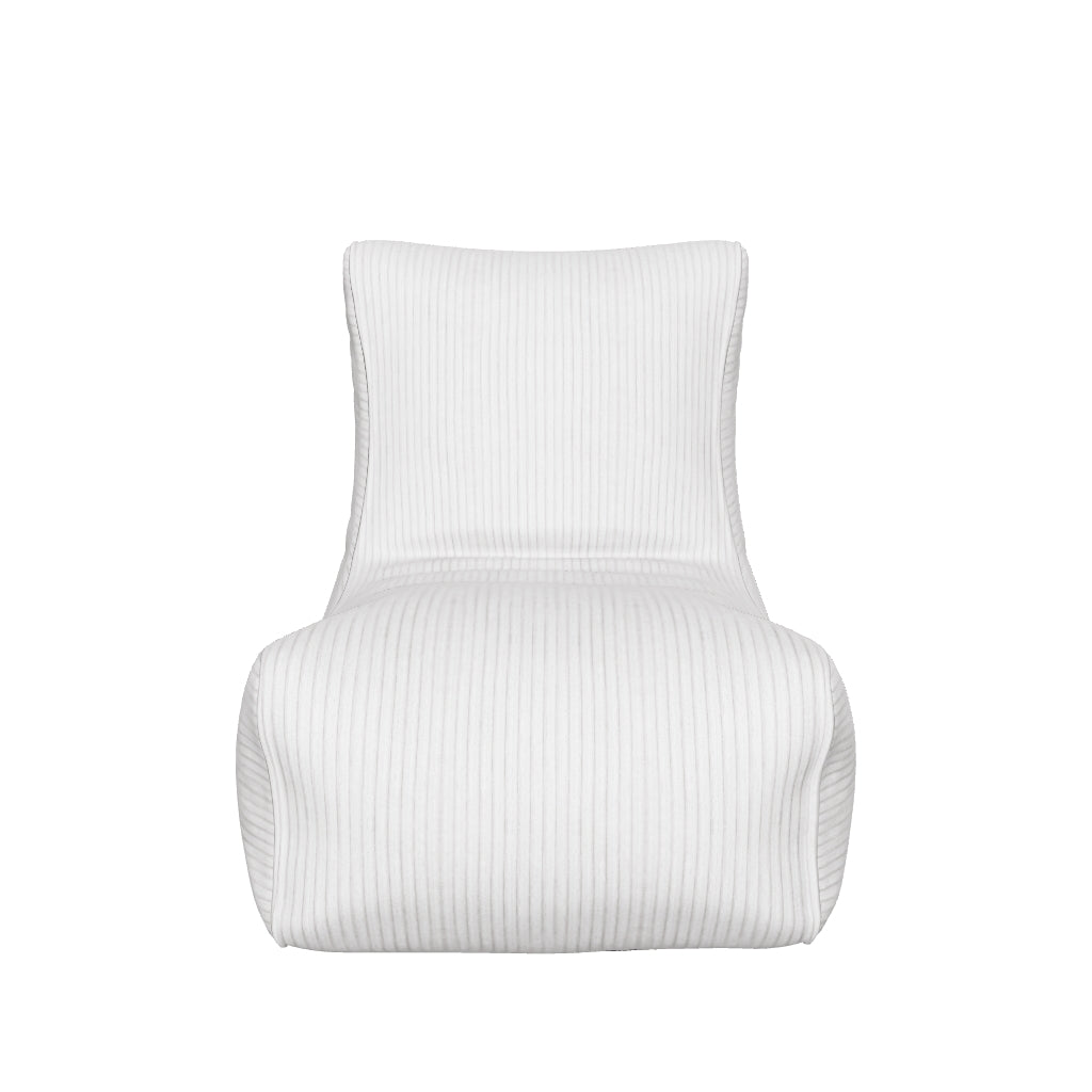 Sittsäck Fåtölj Seat Waves White Grey