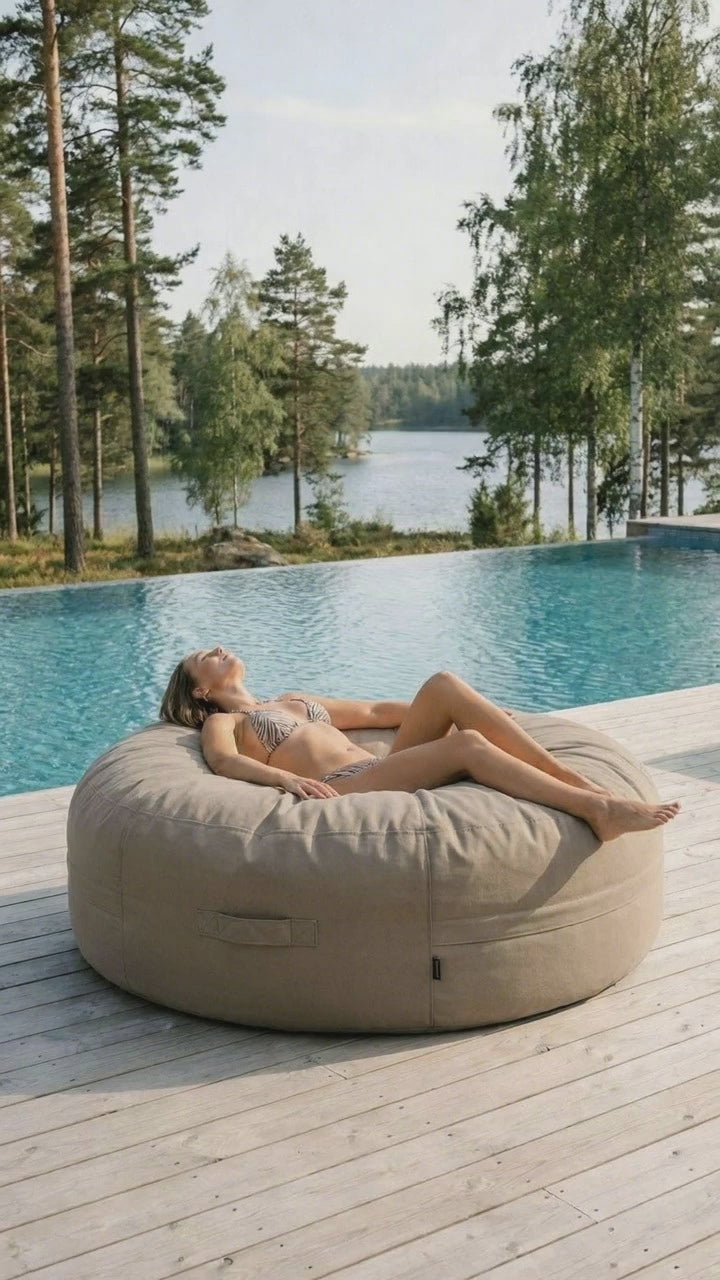 Ladda video: Saccosäck Roll 190 Colorin Taupe
