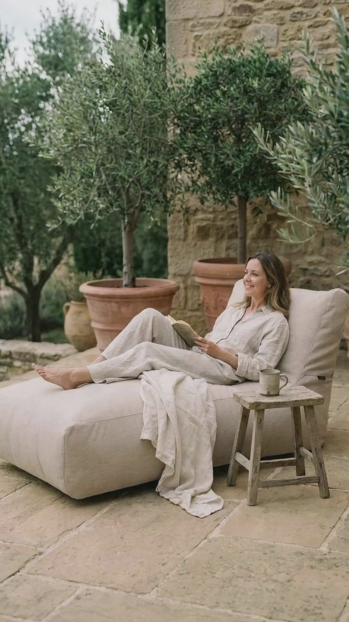 Ladda video: Sittsäck solsäng  - solsäng  90 Riviera Beige