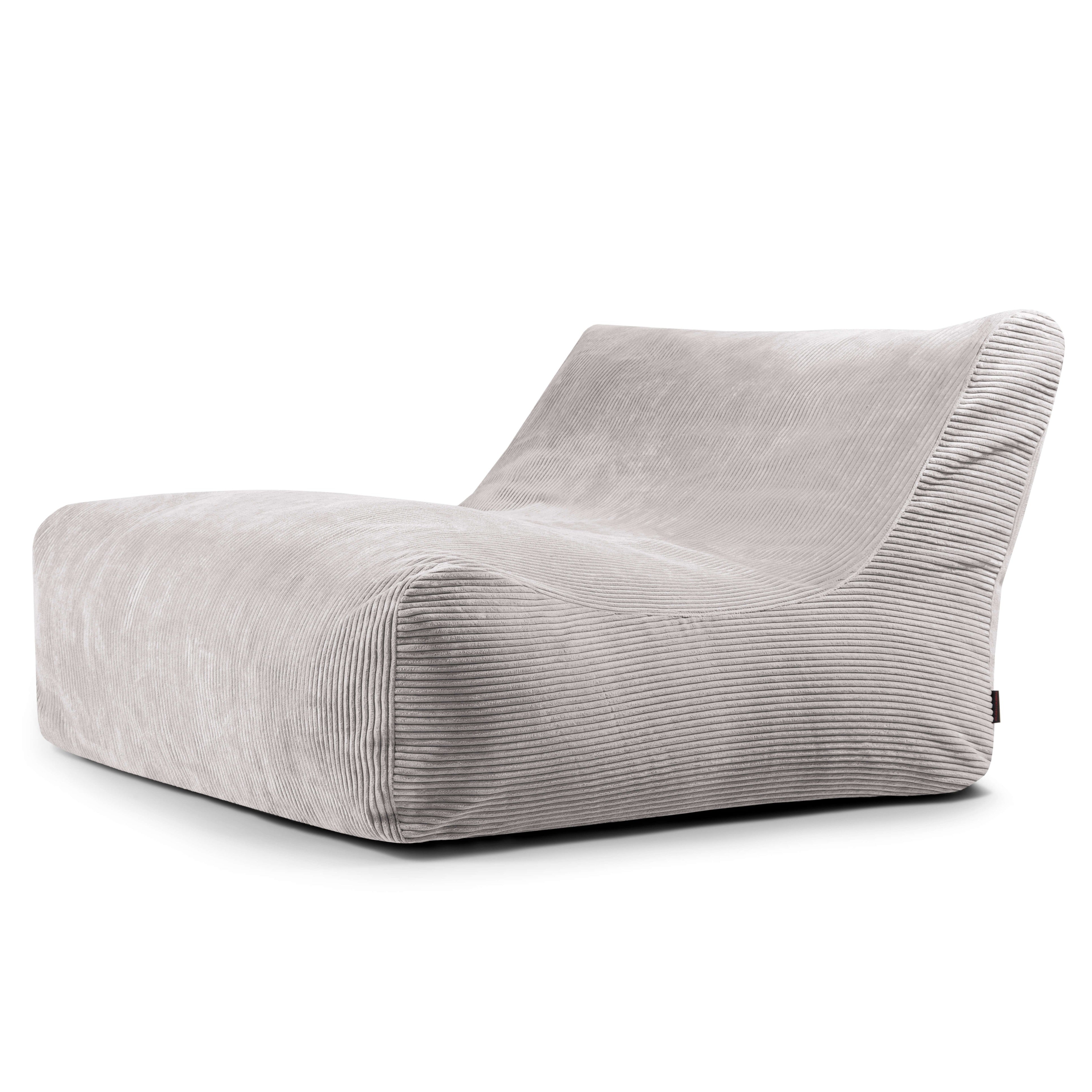 Sittsäck Soffa Lounge Waves White Grey