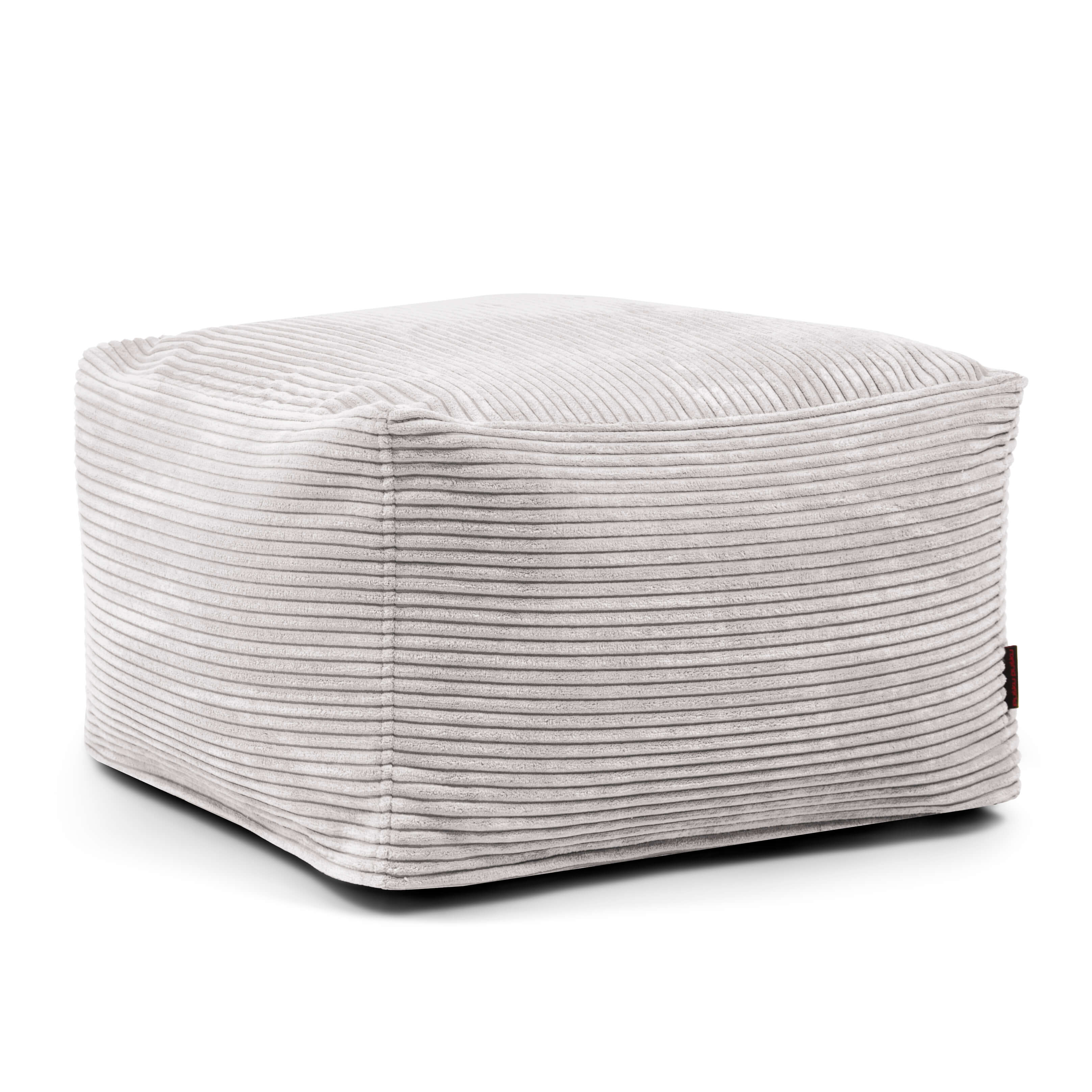 Pouf Softbox Waves White Grey