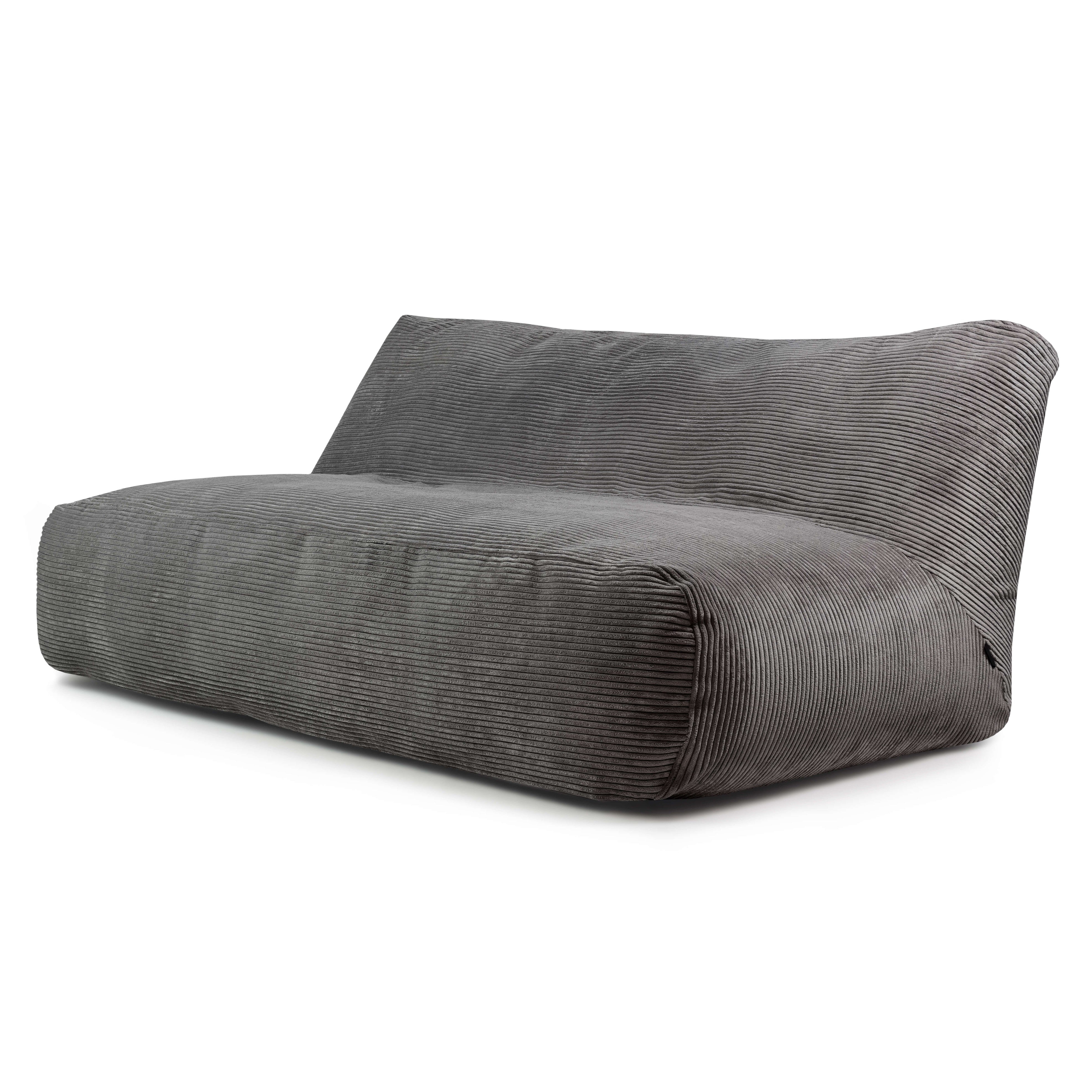 Sittsäck Soffa Tube 190 Waves Dark Grey