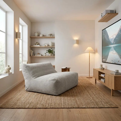 Sittsäck Soffa Lounge Waves Snow