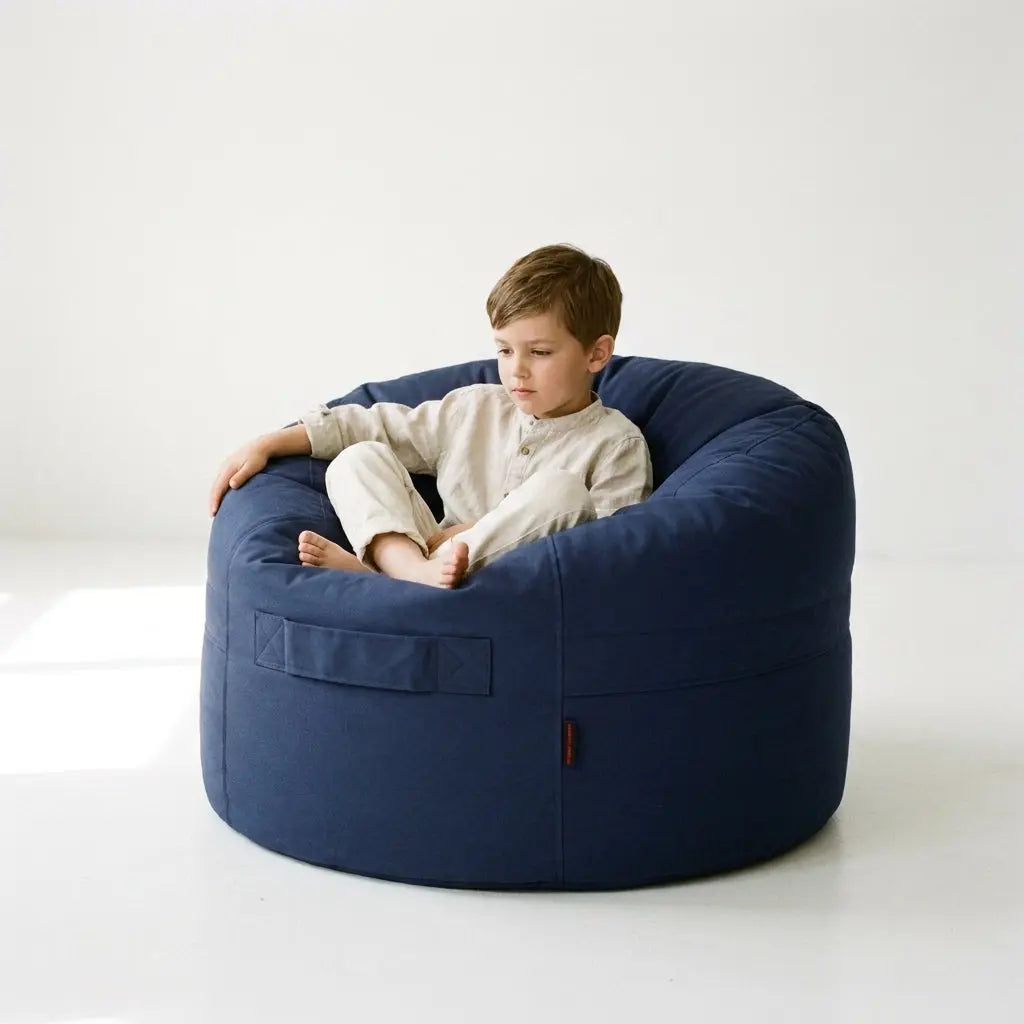 Barnfåtölj Roll 80 Colorin Navy SLOWDOWN