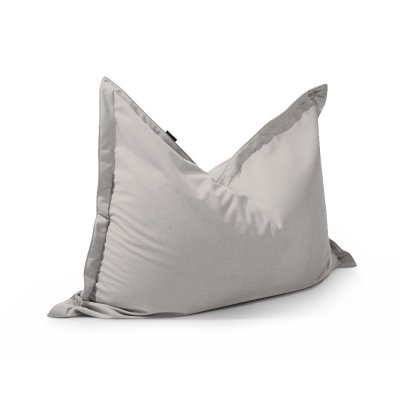 4me sammet White Grey sittsäck